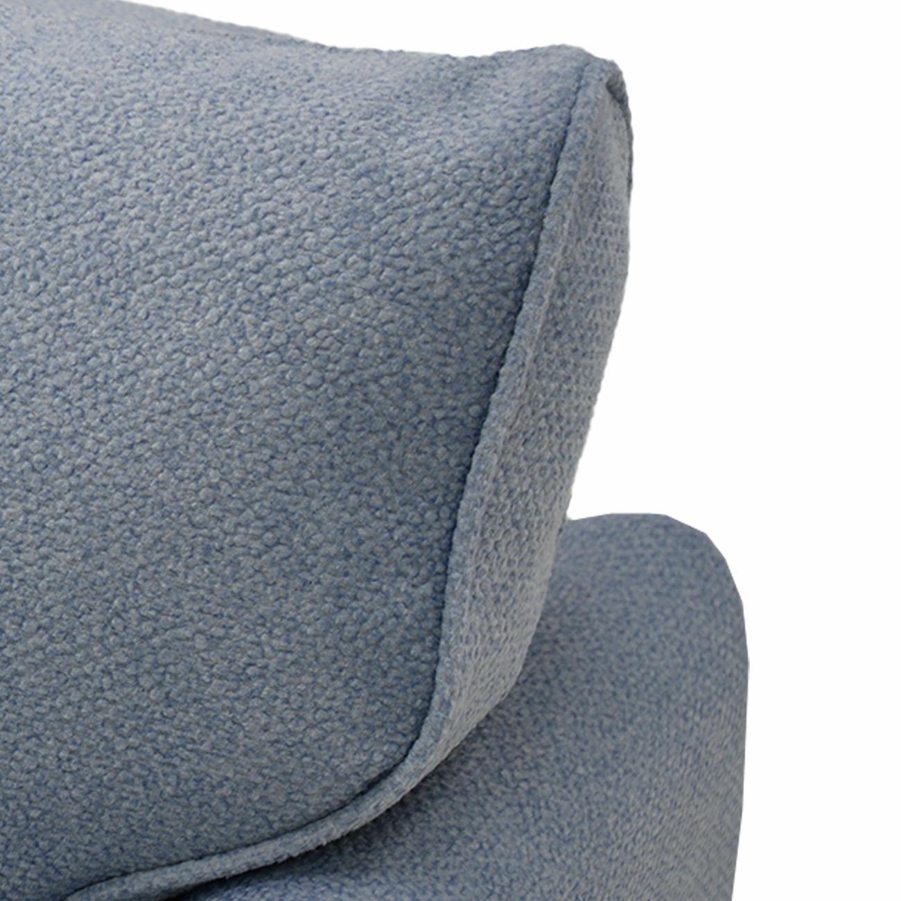 Диван Ладья Касита 120 велюр голубой