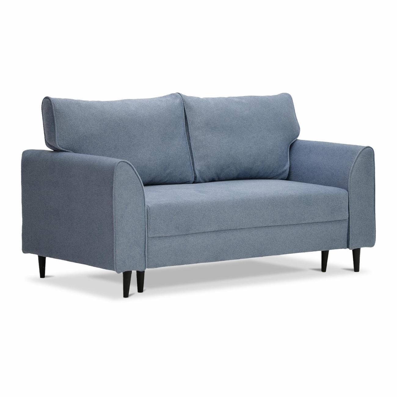 Диван Ладья Касита 140 велюр голубой