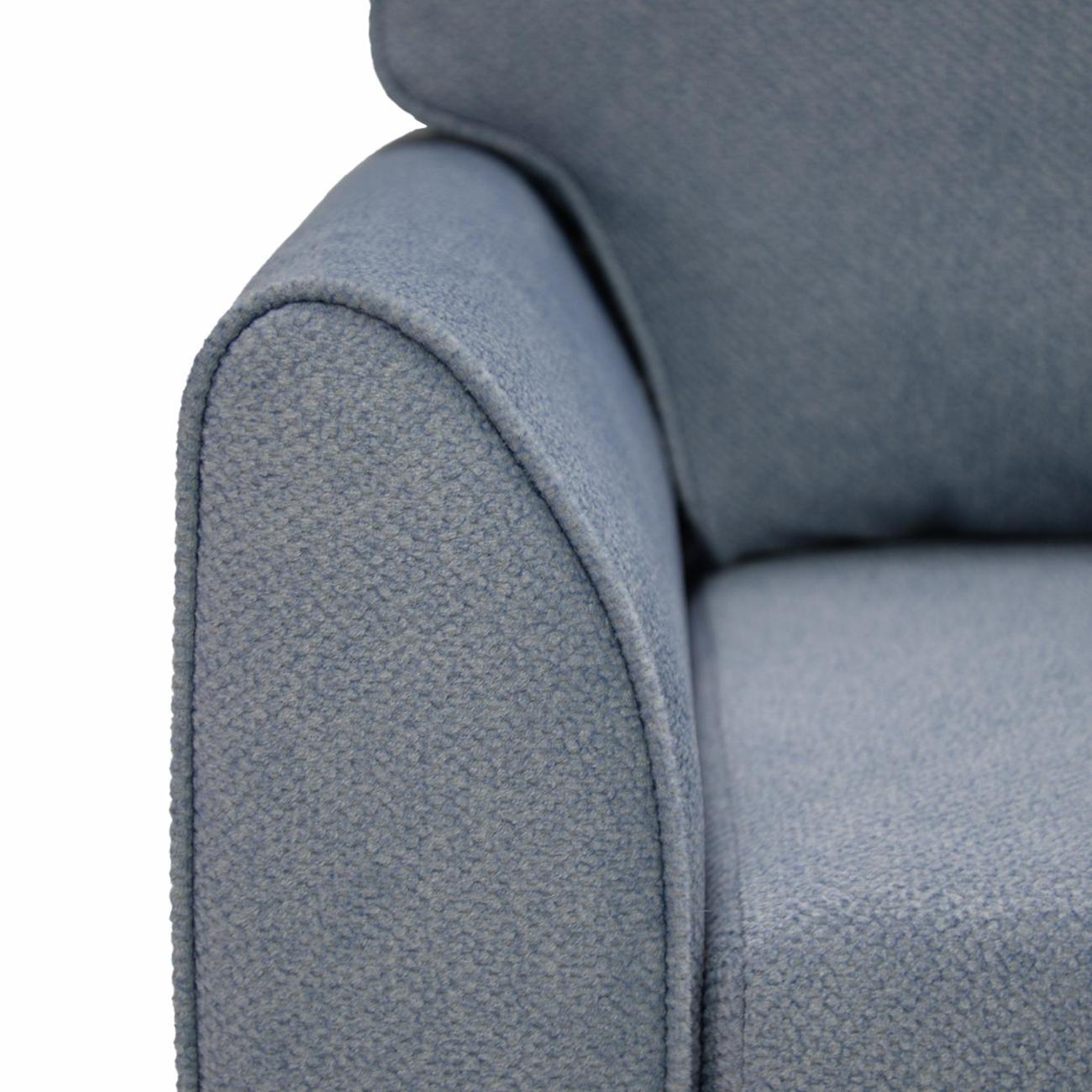 Диван Ладья Касита 140 велюр голубой