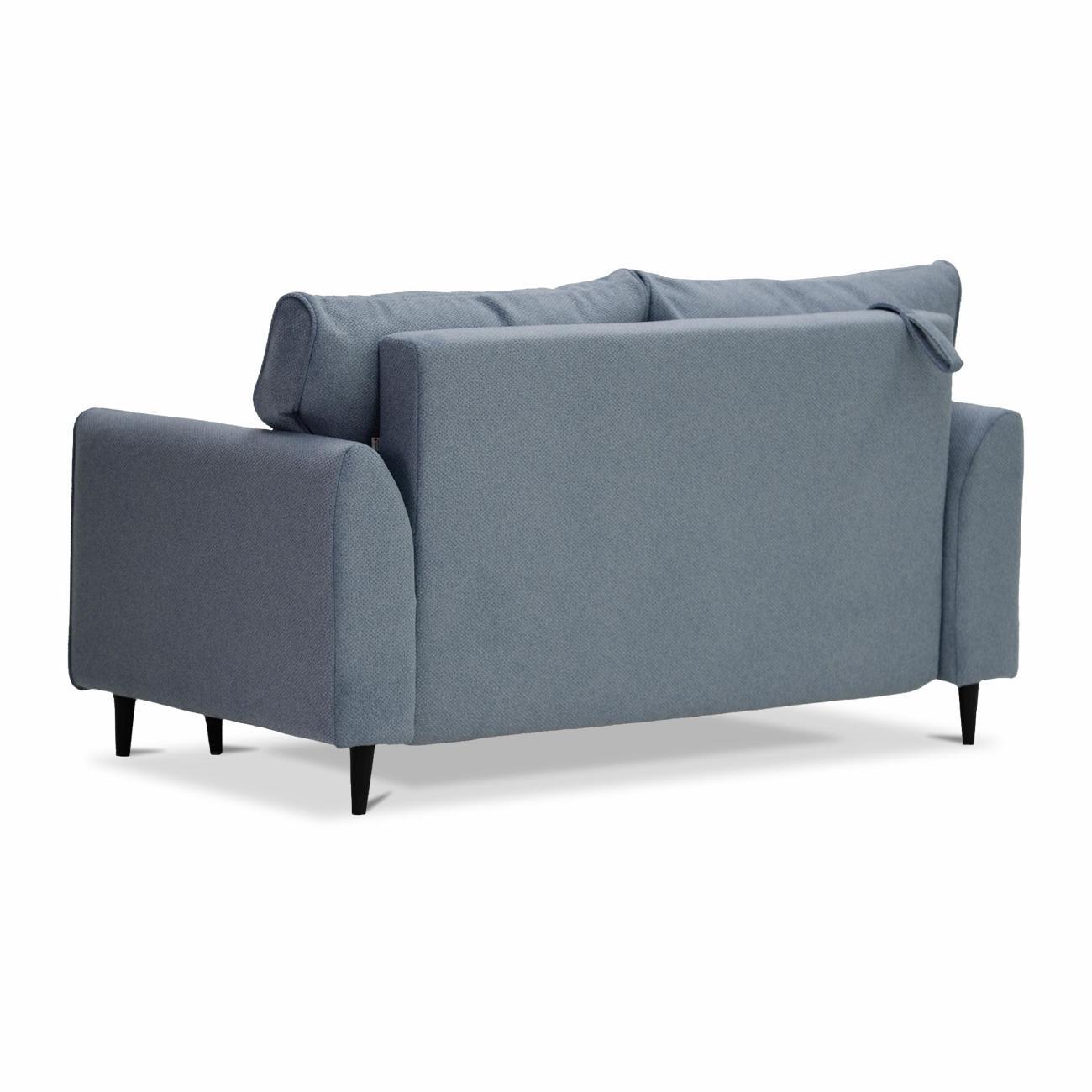 Диван Ладья Касита 140 велюр голубой