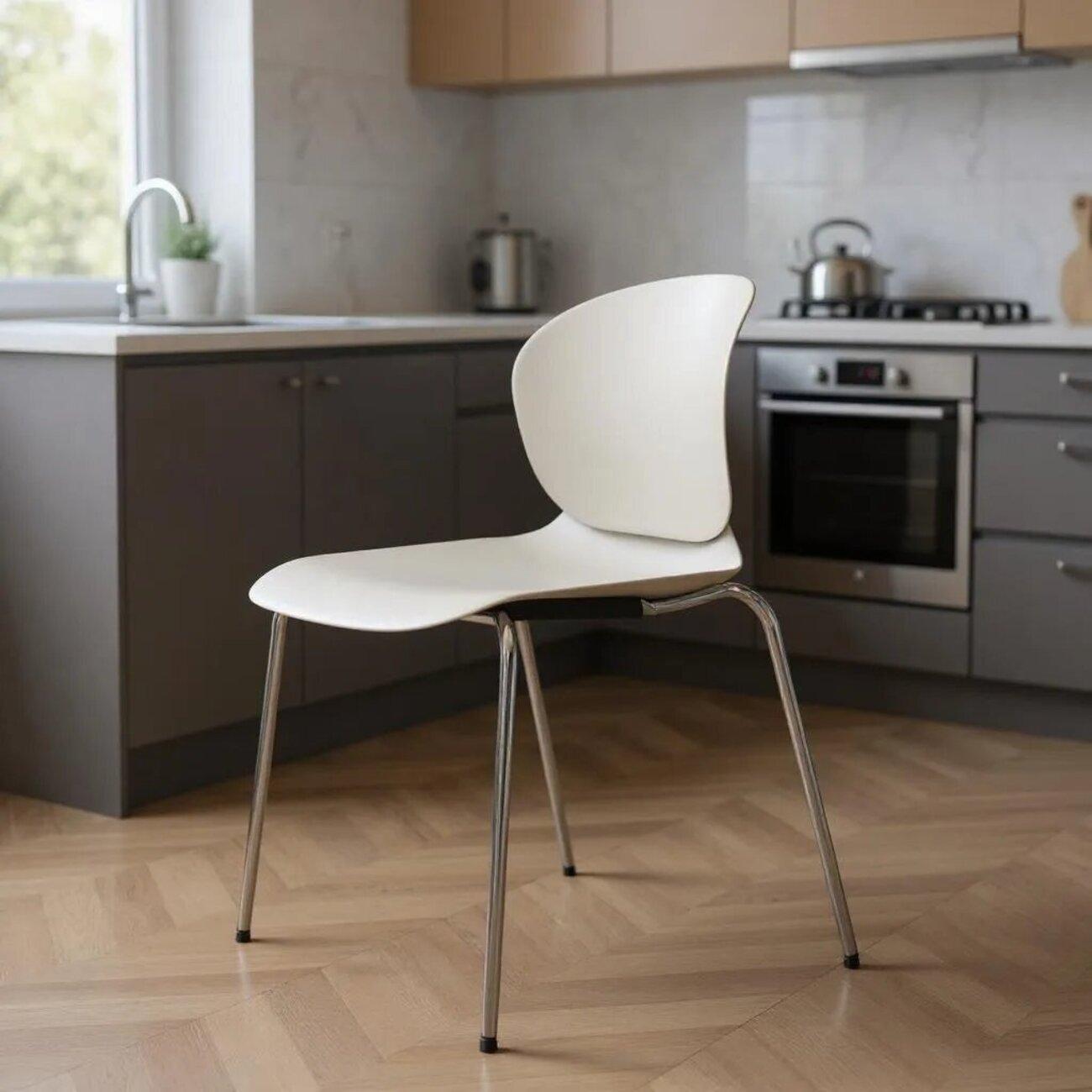 Стул обеденный ВВА Синнабон белый фото