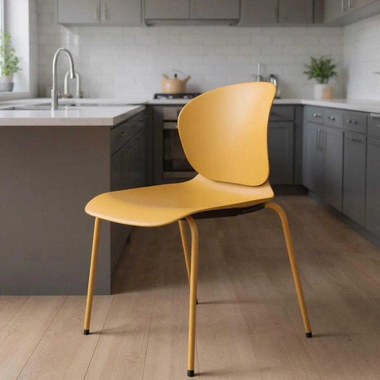 Стул обеденный ВВА Синнабон желтый