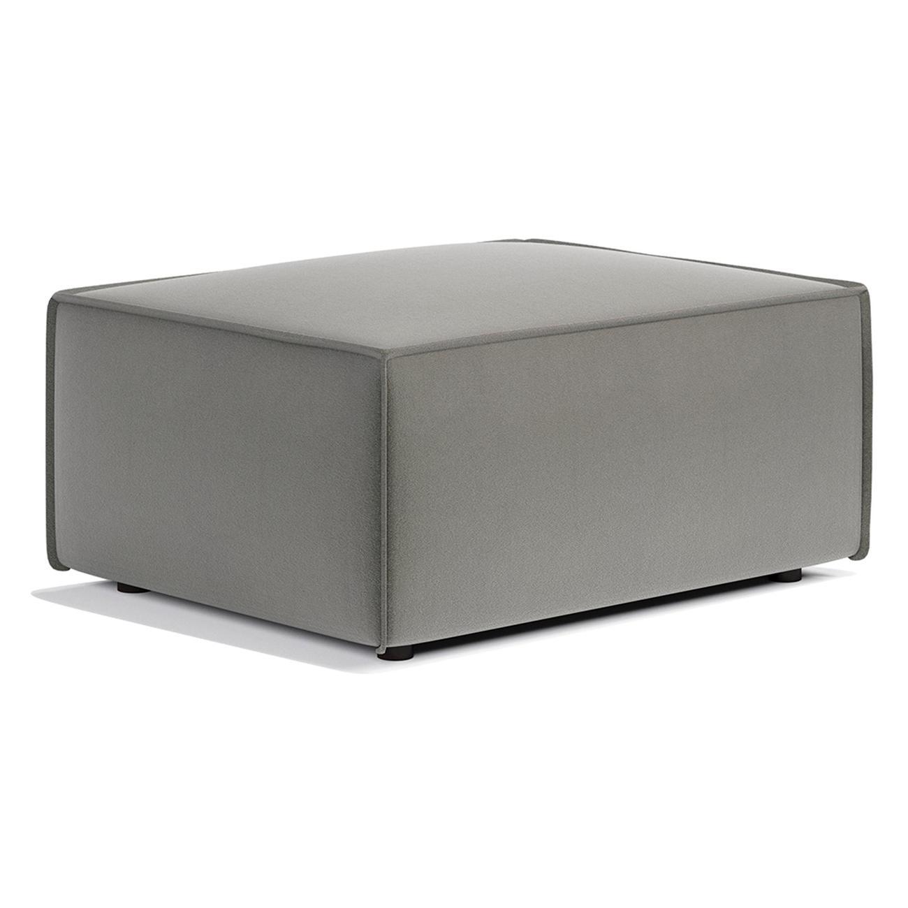 Диван Шарм-Дизайн модульный Шарм 25 Модуль-1, велюр серый