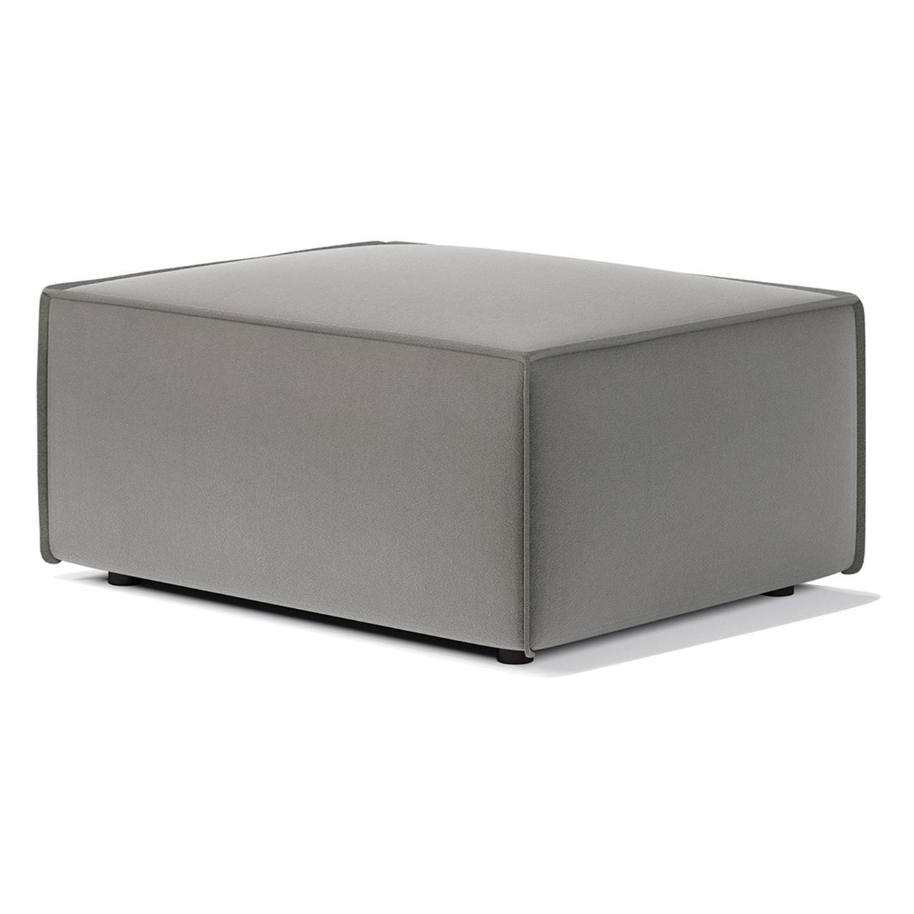 Диван Шарм-Дизайн модульный Шарм 25 Модуль-1, велюр серый