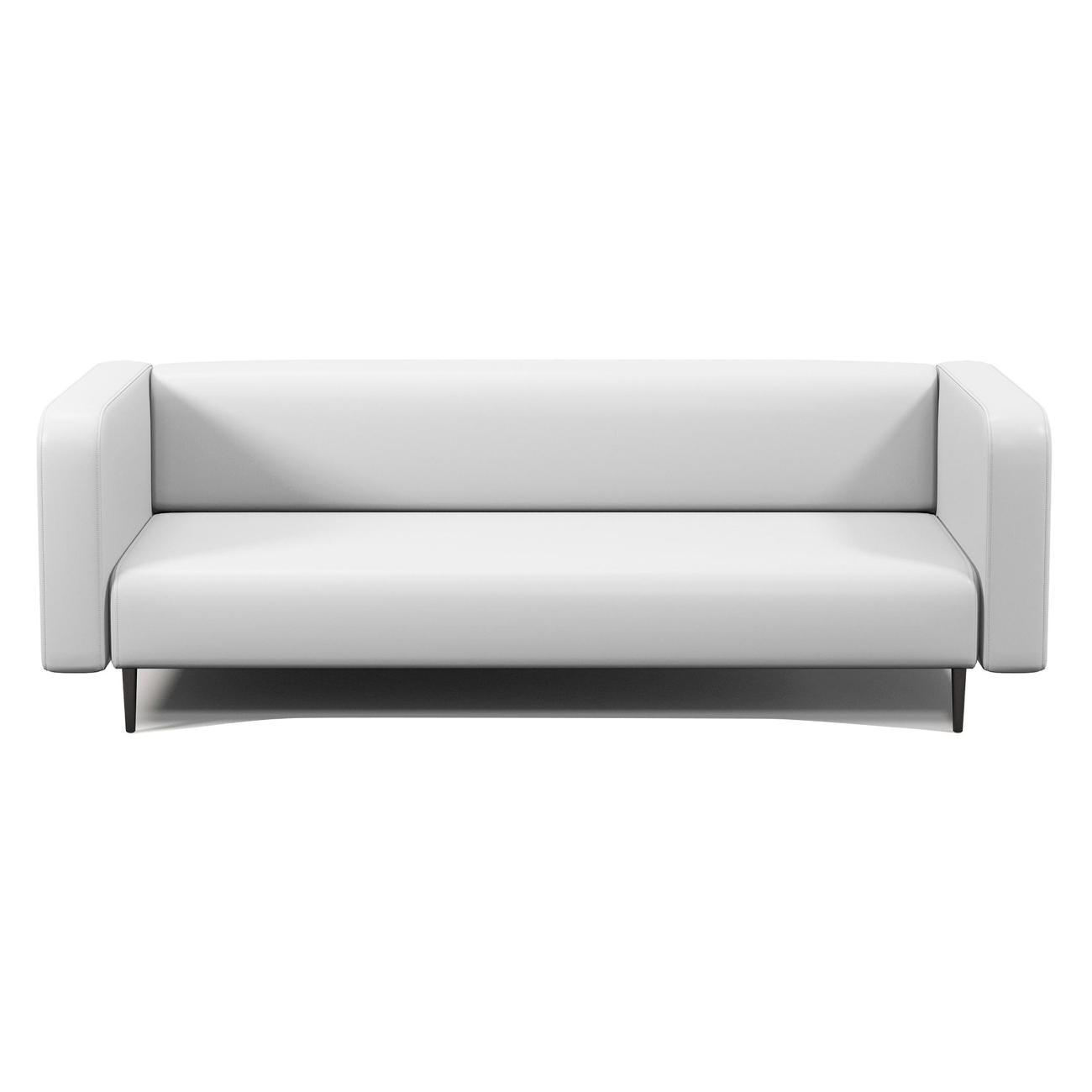 Диван Шарм-Дизайн офисный 3-х местный Акцент, прямой экокожа белый