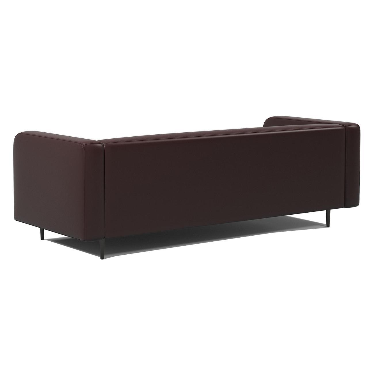 Диван Шарм-Дизайн офисный 3-х местный Акцент, прямой шоколад