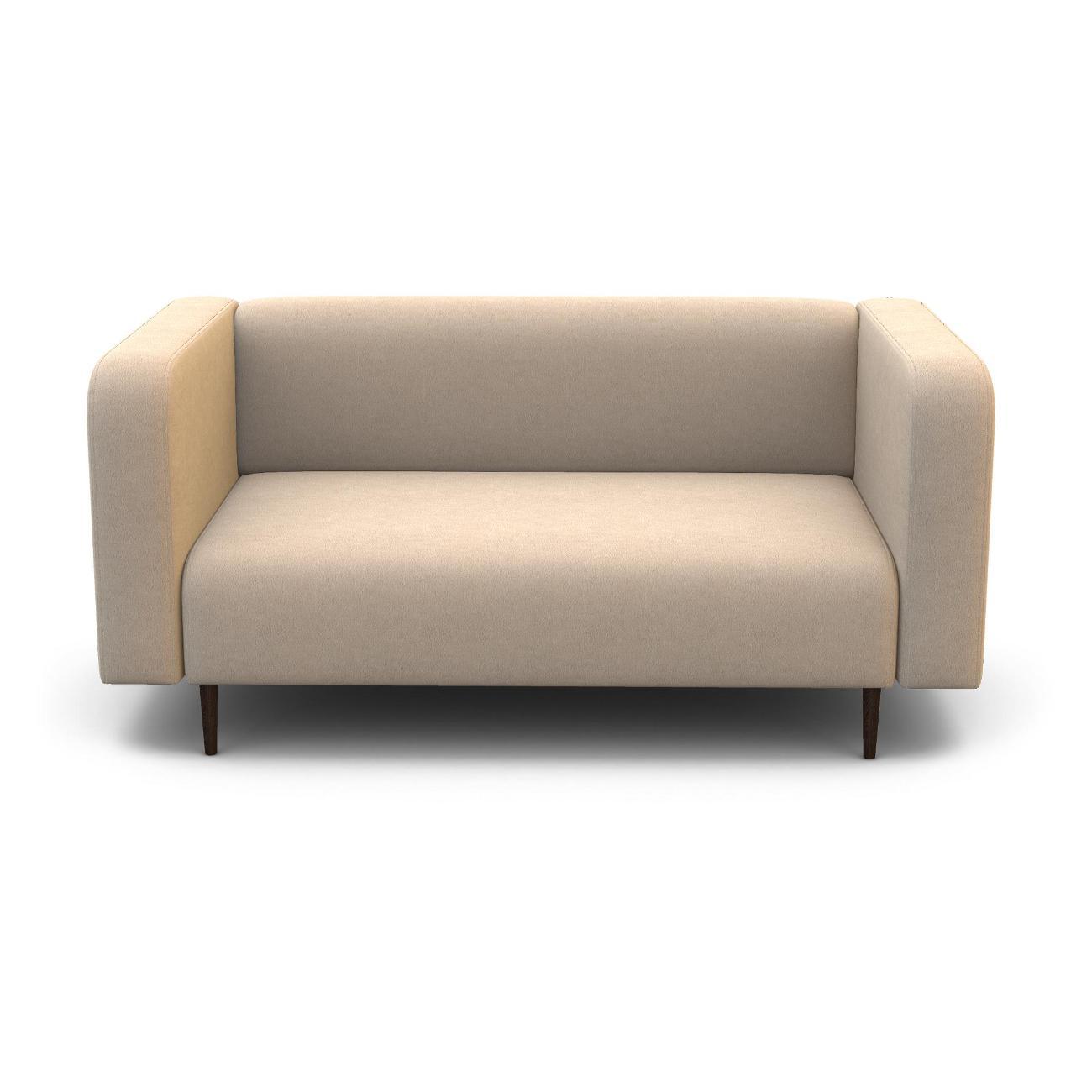 Диван Шарм-Дизайн офисный Акцент, прямой велюр бежевый