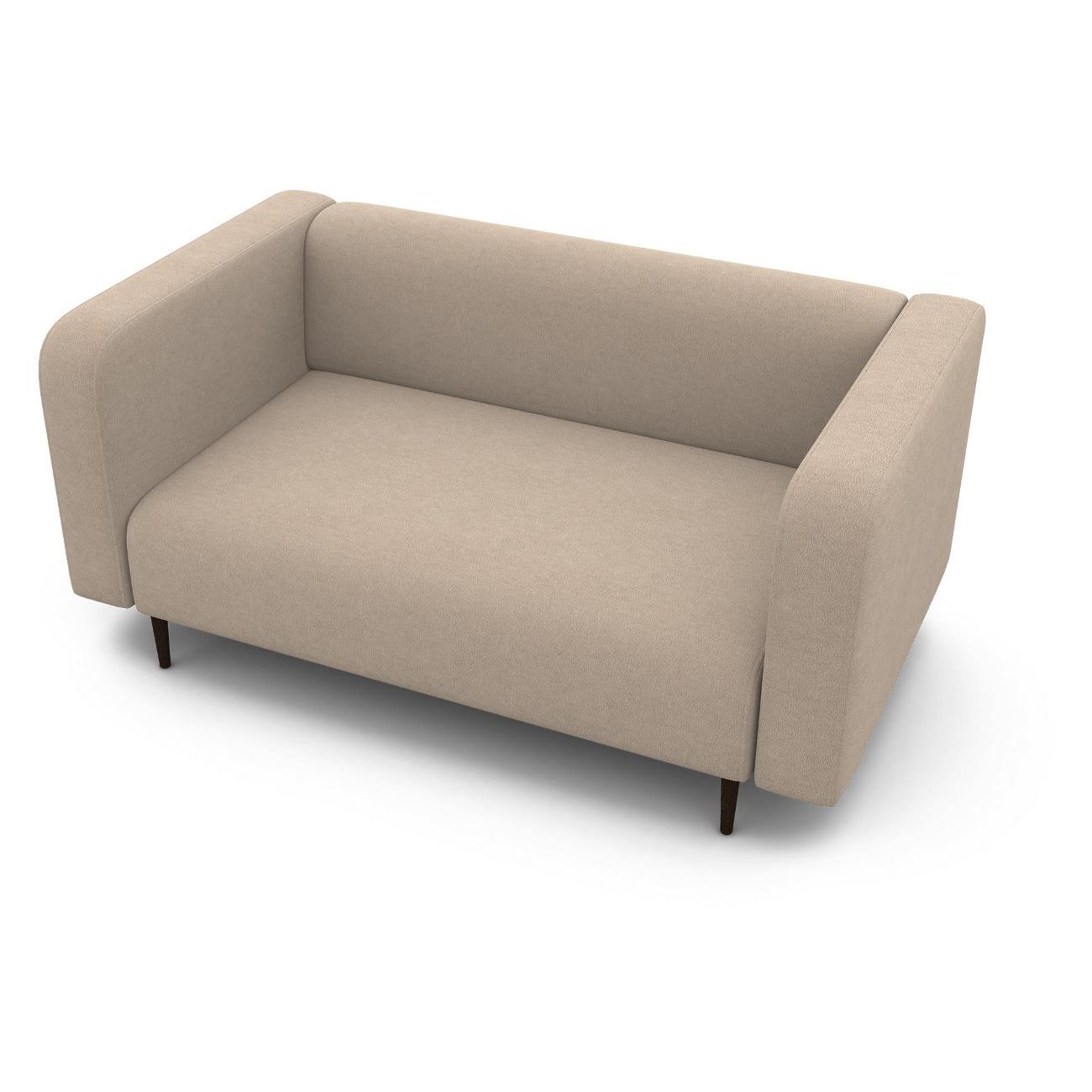 Диван Шарм-Дизайн офисный Акцент, прямой велюр бежевый