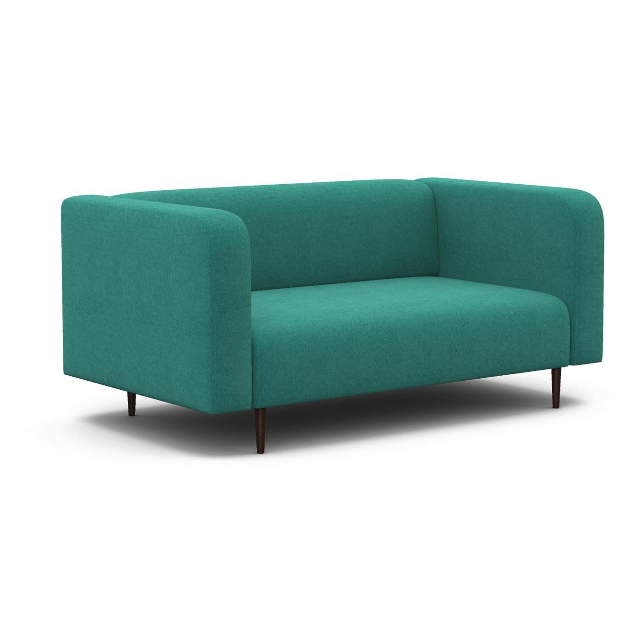 Диван Шарм-Дизайн офисный Акцент, прямой велюр бирюзовый