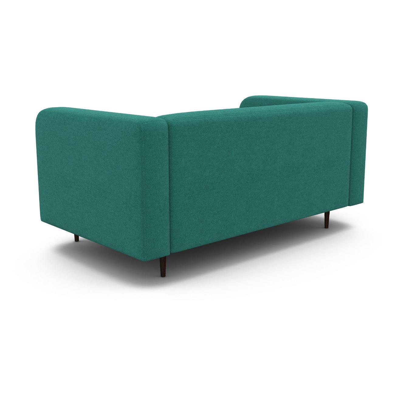 Диван Шарм-Дизайн офисный Акцент, прямой велюр бирюзовый