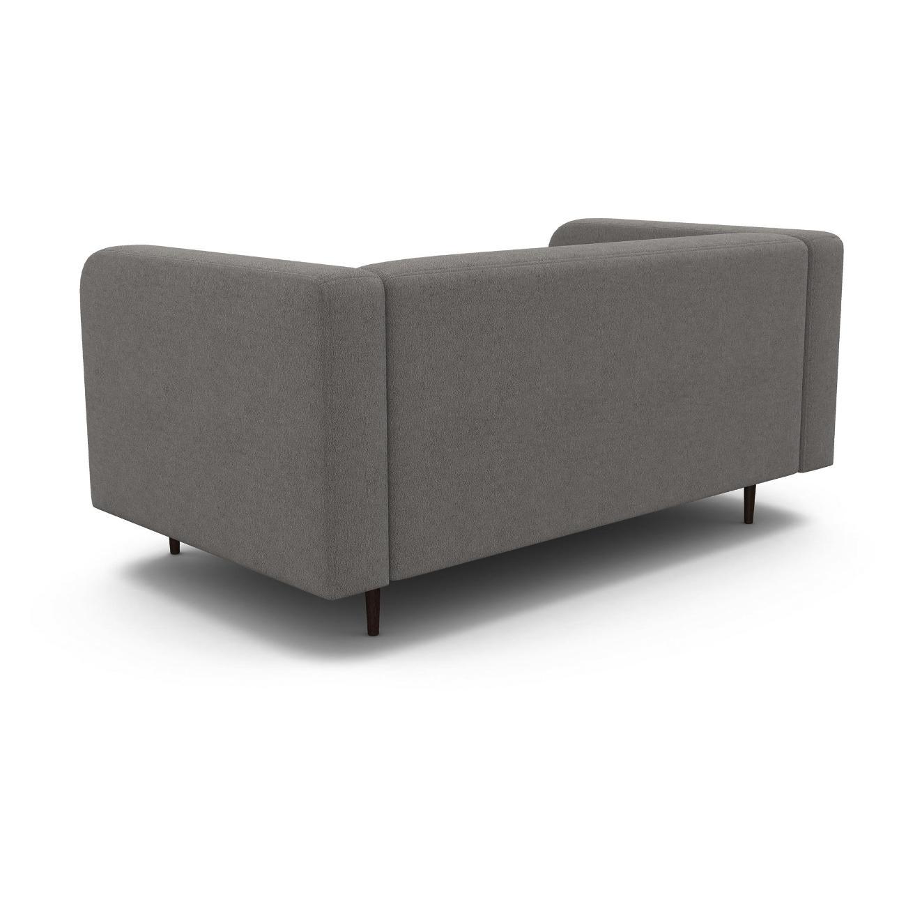 Диван Шарм-Дизайн офисный Акцент, прямой велюр серый