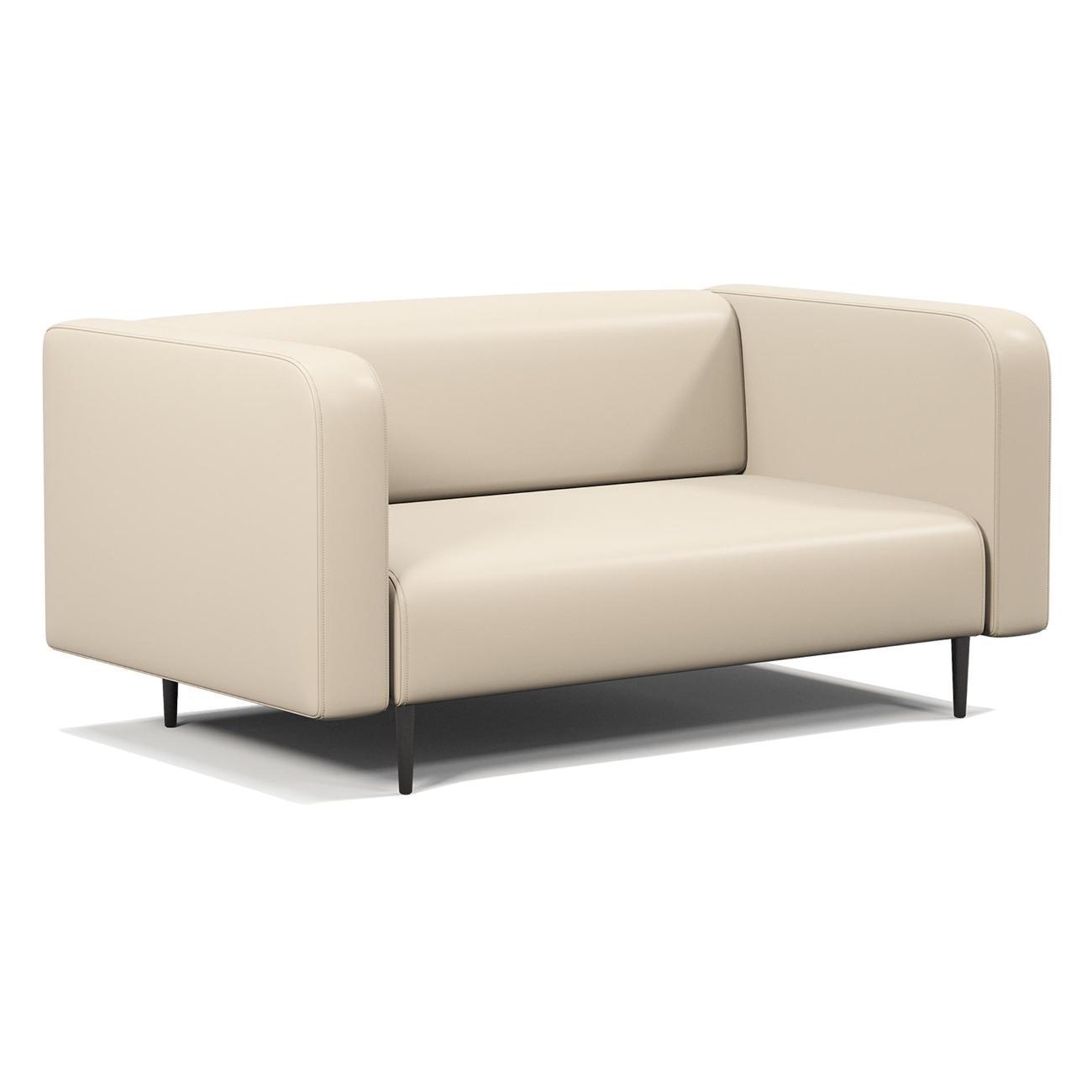 Диван Шарм-Дизайн офисный Акцент, прямой экокожа беж