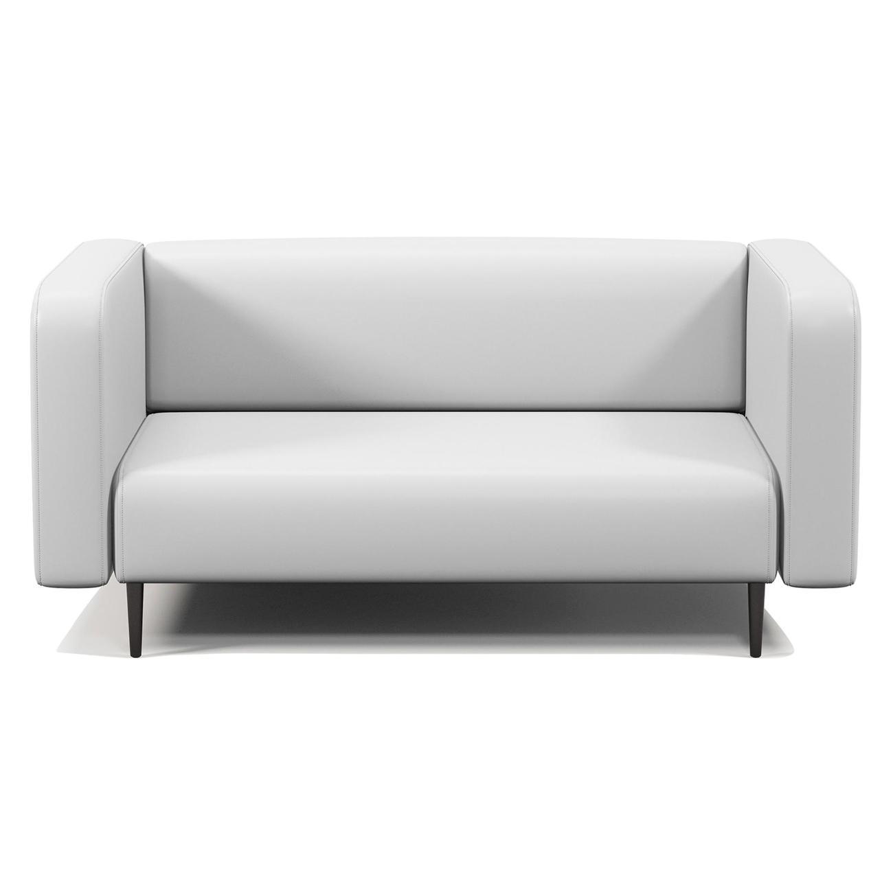 Диван Шарм-Дизайн офисный Акцент, прямой экокожа белый