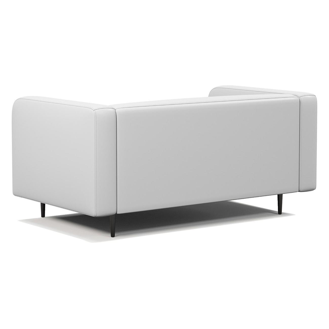 Диван Шарм-Дизайн офисный Акцент, прямой экокожа белый