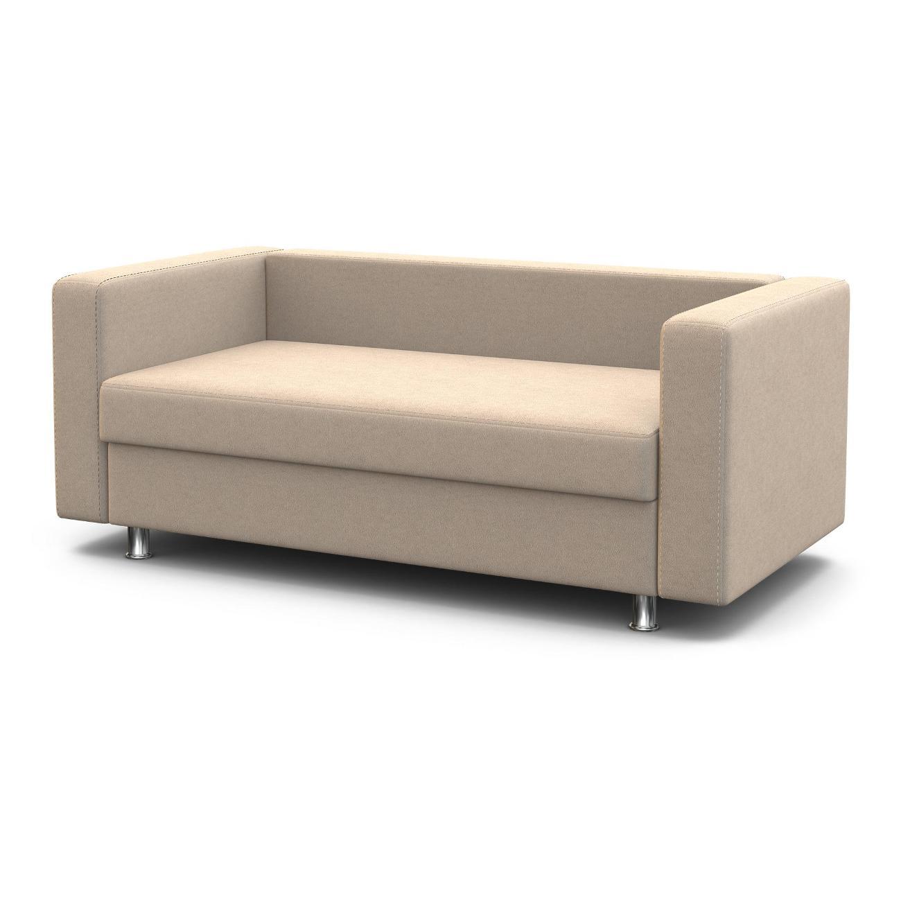 Диван Шарм-Дизайн офисный Бит, прямой велюр бежевый