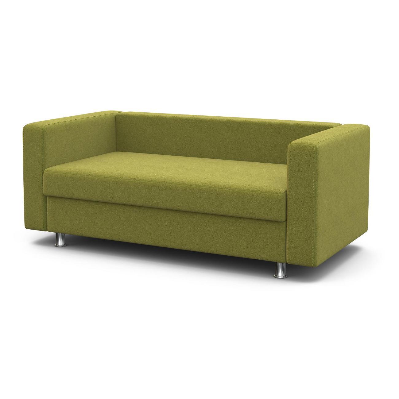 Диван Шарм-Дизайн офисный Бит, прямой велюр зеленый