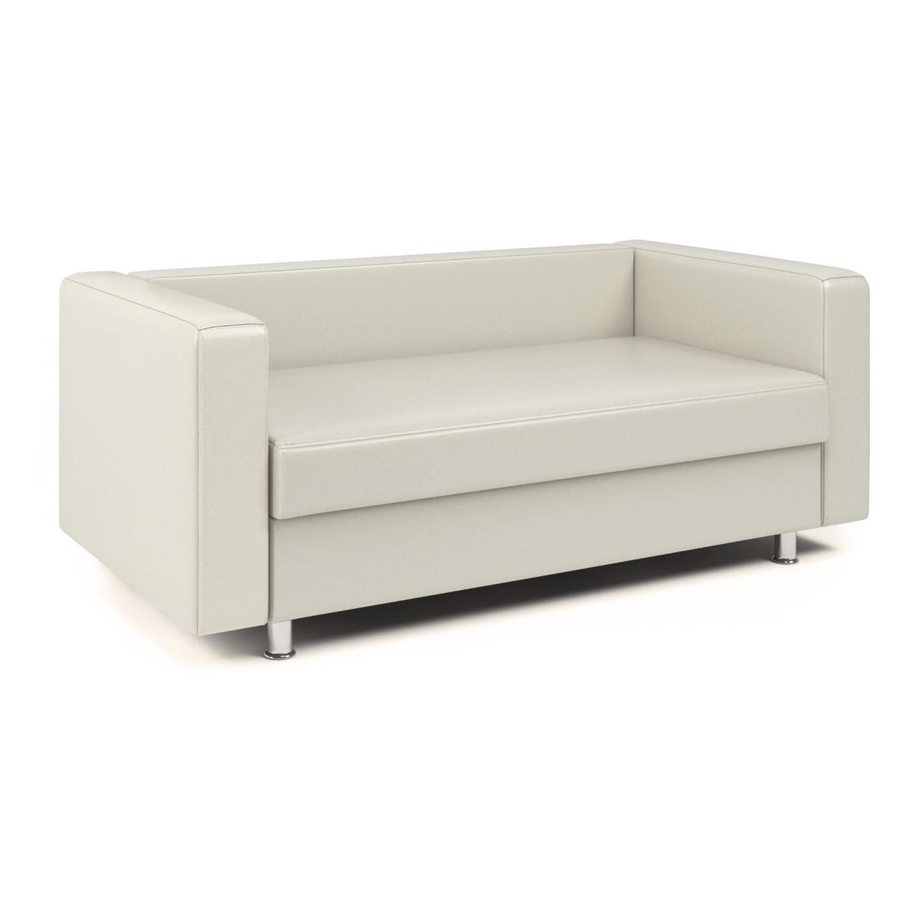 Диван Шарм-Дизайн офисный Бит, прямой экокожа беж