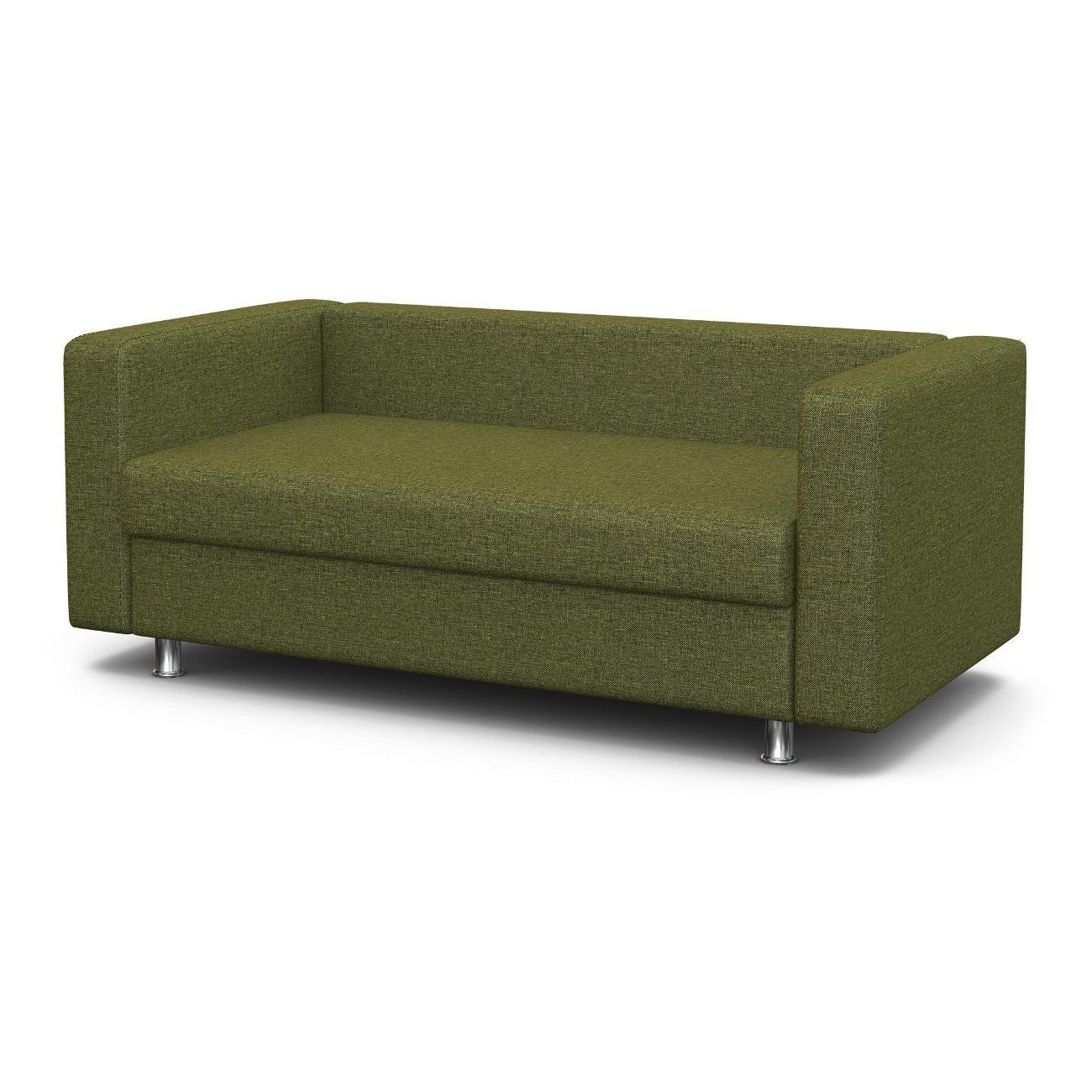 Диван Шарм-Дизайн офисный Бит, прямой рогожка зеленый