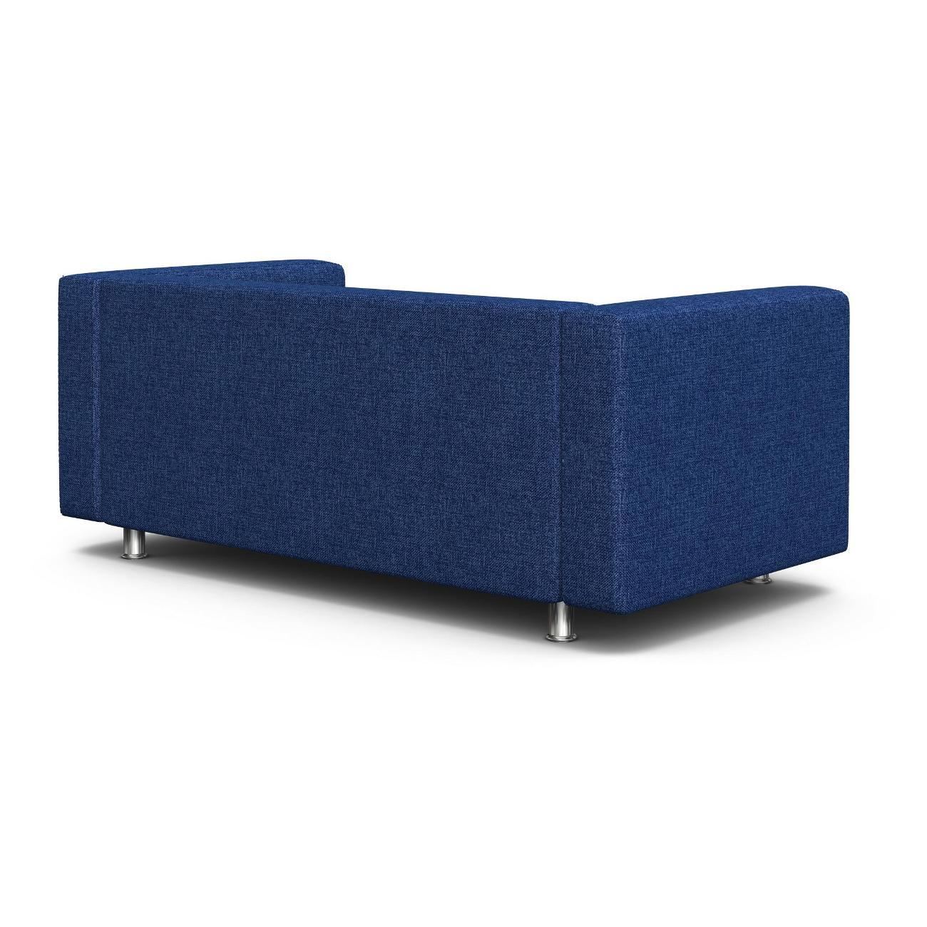 Диван Шарм-Дизайн офисный Бит, прямой рогожка синий