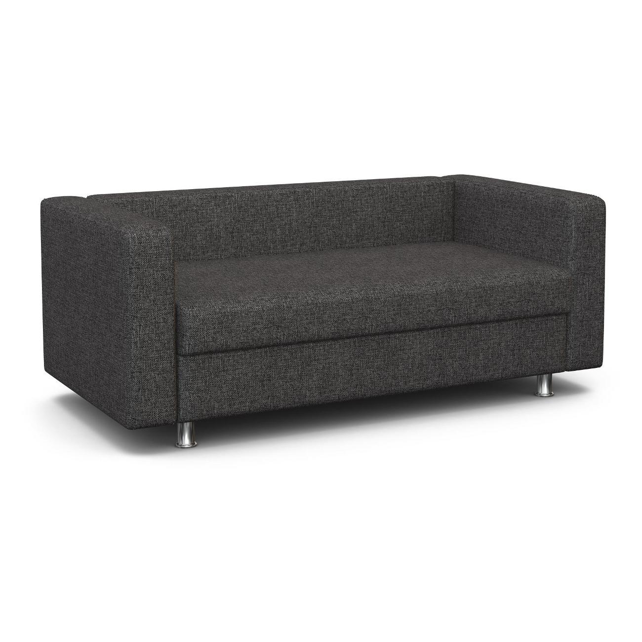 Диван Шарм-Дизайн офисный Бит, прямой рогожка темно-серый