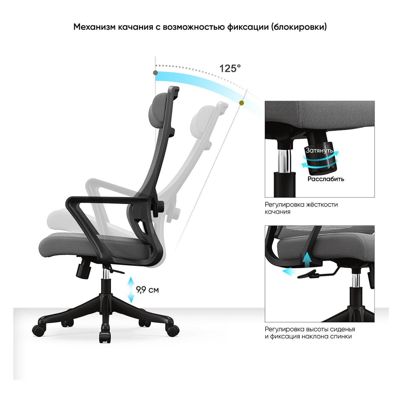 Кресло компьютерное GRAMBER D03