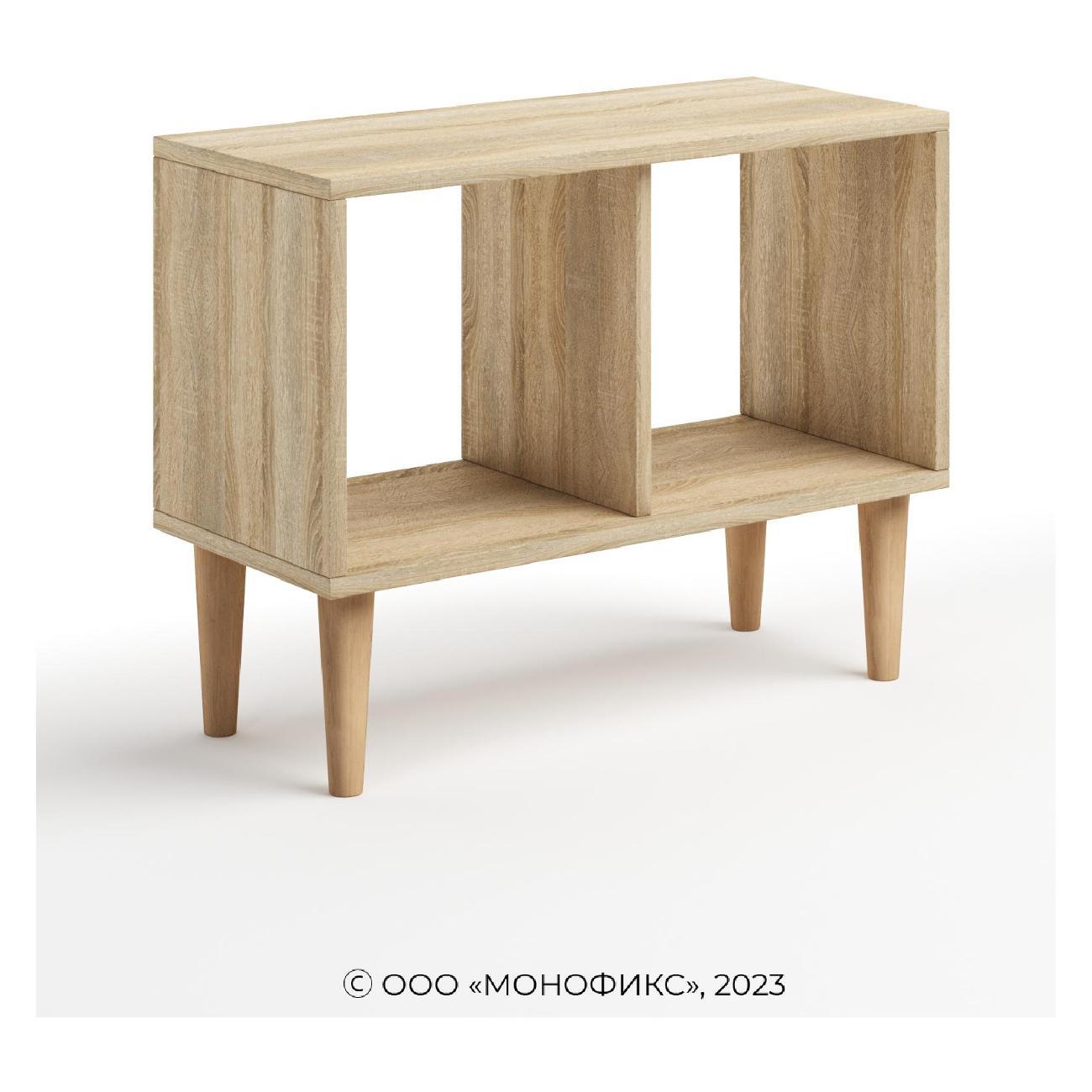 Стеллаж Monofix ТВ тумба ОДОС, без дверок, сонома