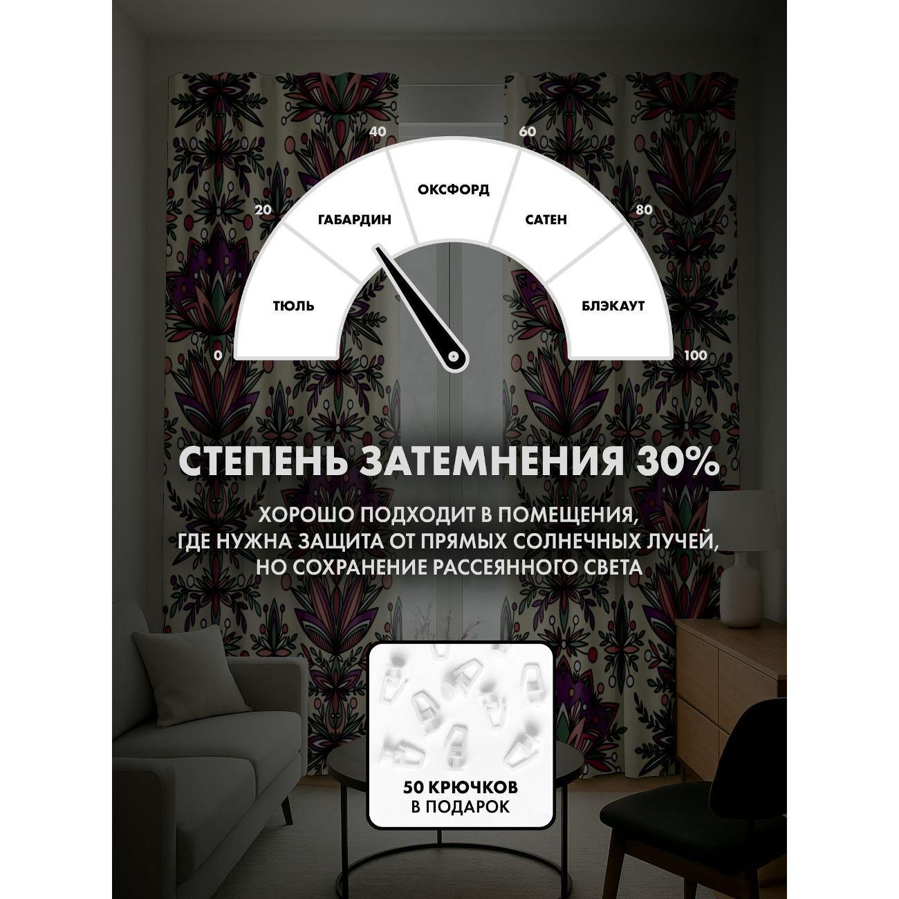 Фотошторы 365home 3D&nbsp;Цветочный узор с лотосами