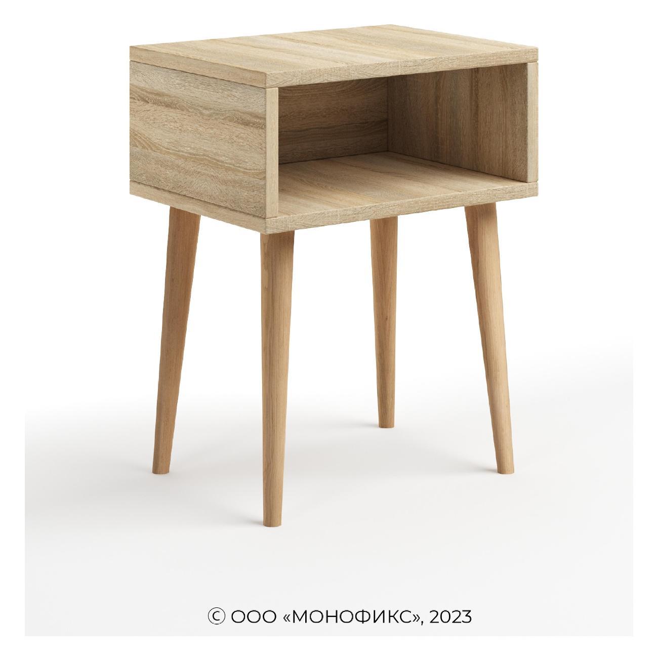 Тумба прикроватная Monofix ОДОС, дуб сонома/ лак