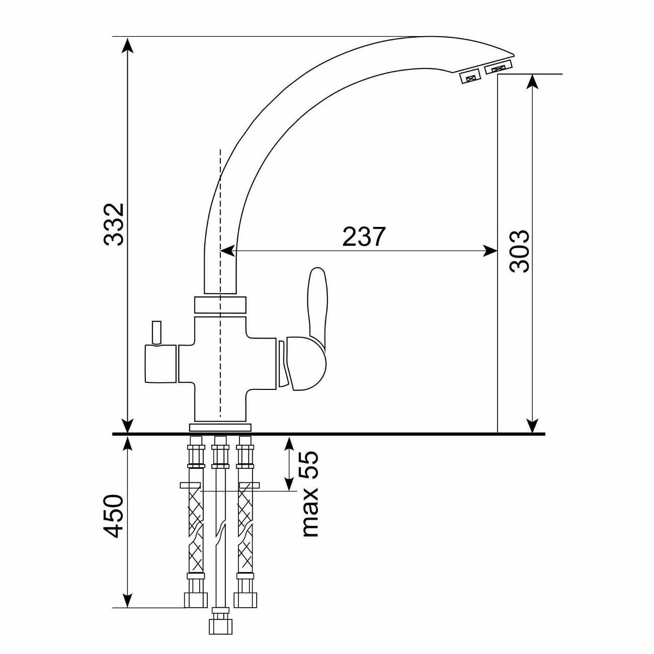 Смеситель Ulgran UQ-017-05