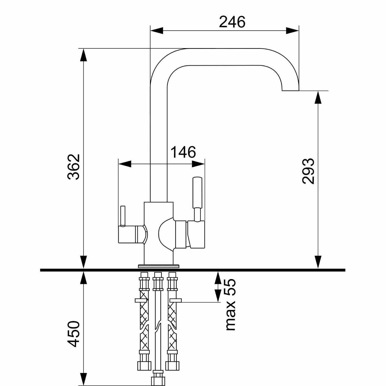 Смеситель Ulgran UQ-019-04