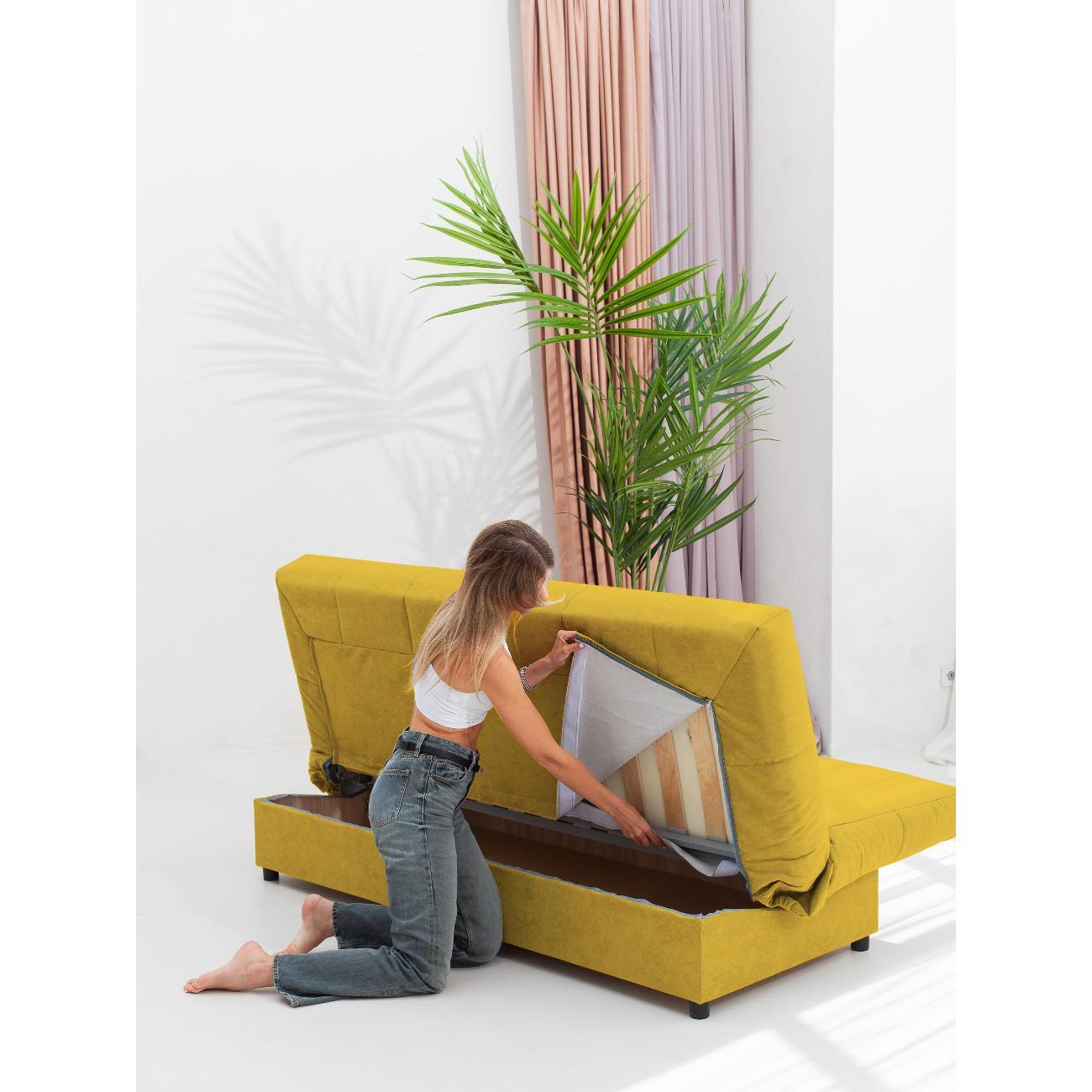 Диван CityHD Осло горчичный