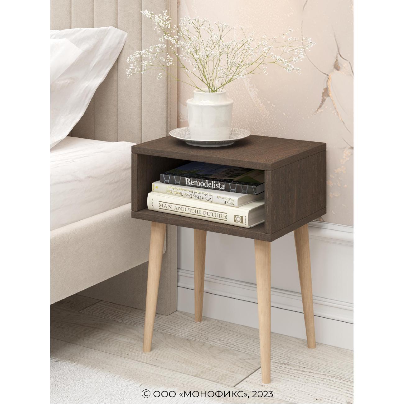 Тумба прикроватная Monofix ОДОС, венге/ лак