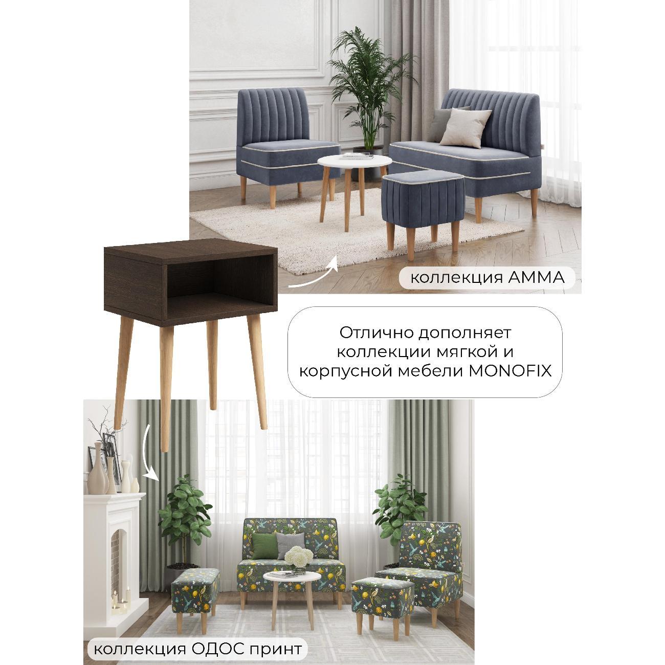 Тумба прикроватная Monofix ОДОС, венге/ лак