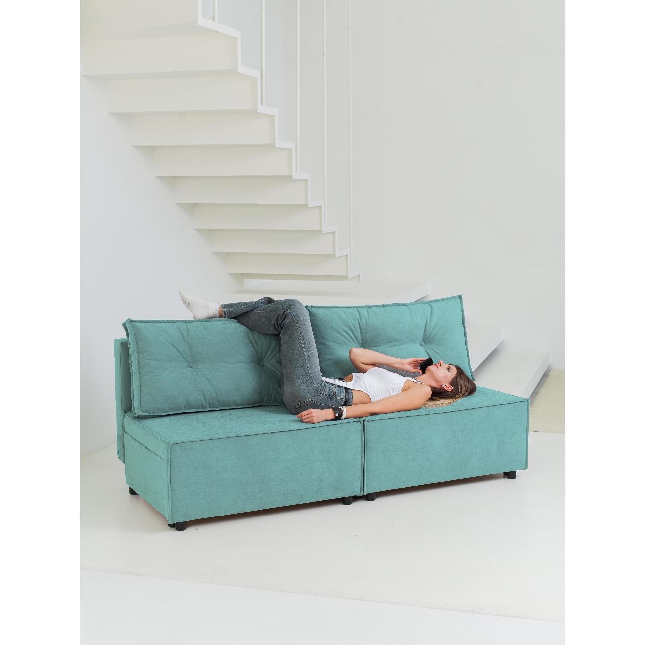 Диван CityHD Цюрих бирюзовый