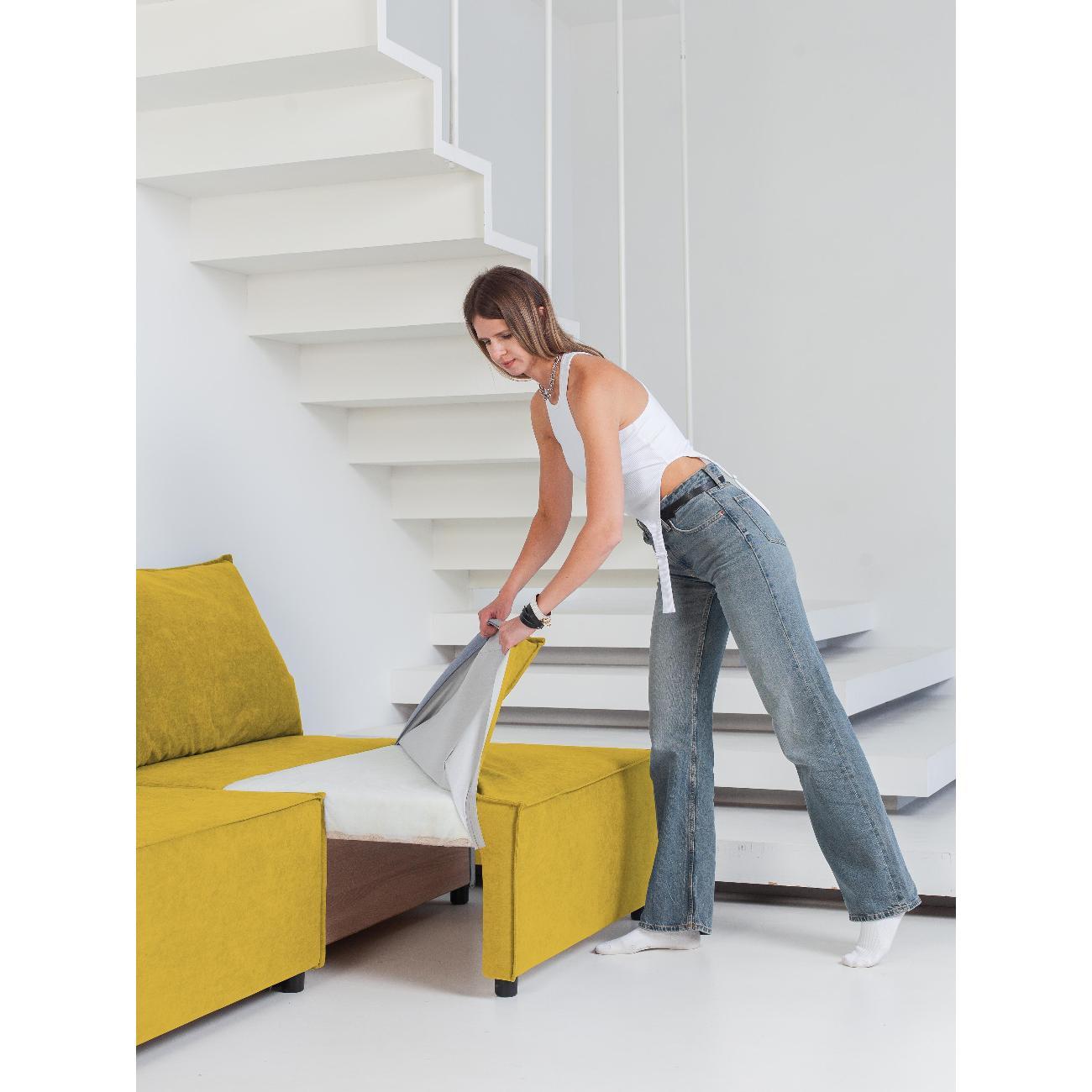 Диван CityHD Цюрих горчичный