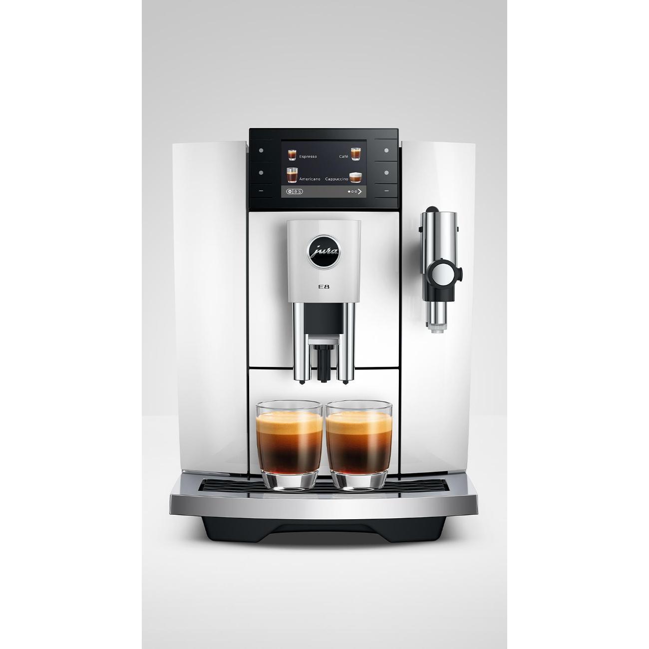 Кофемашина Jura E8 Piano White (ED)
