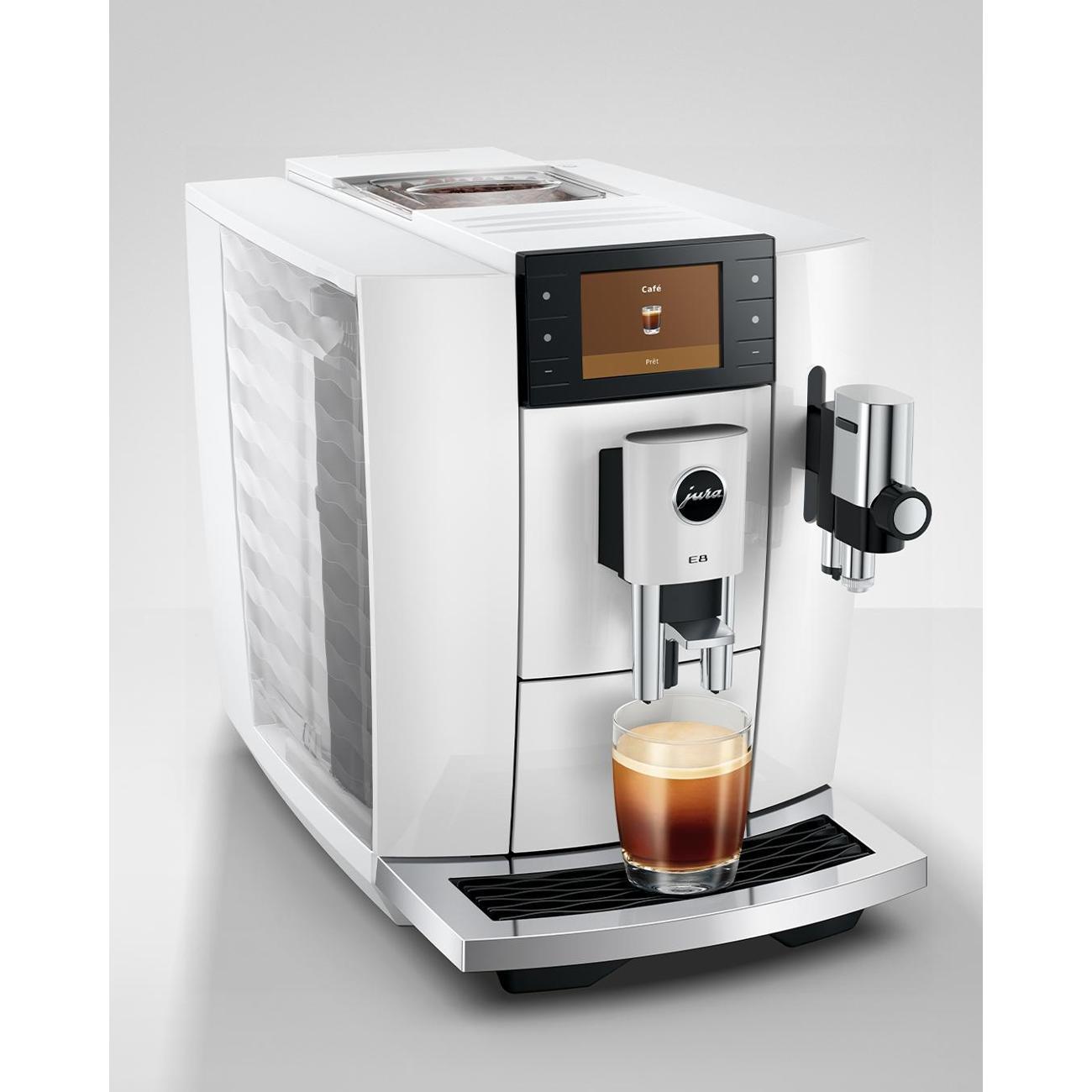 Кофемашина Jura E8 Piano White (ED)