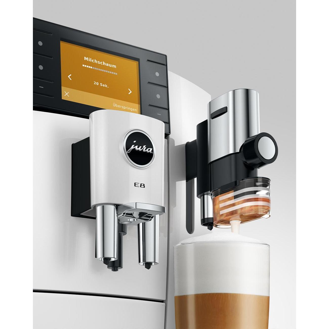 Кофемашина Jura E8 Piano White (ED)