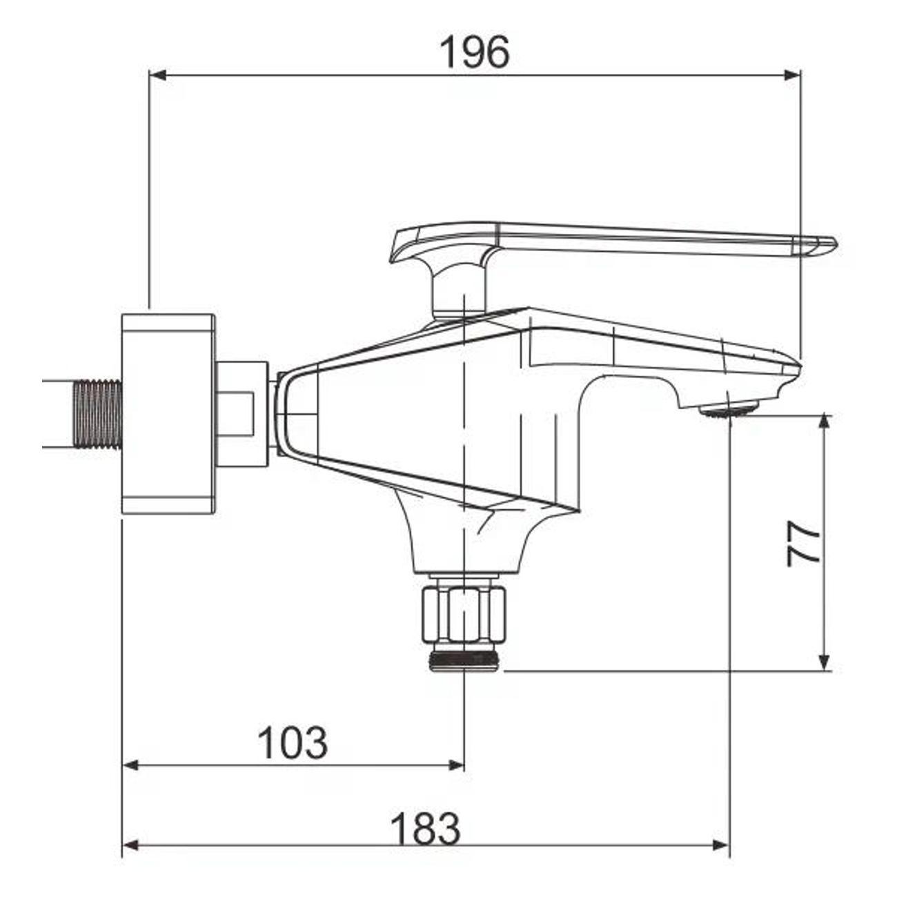 Смеситель Rose R1302H