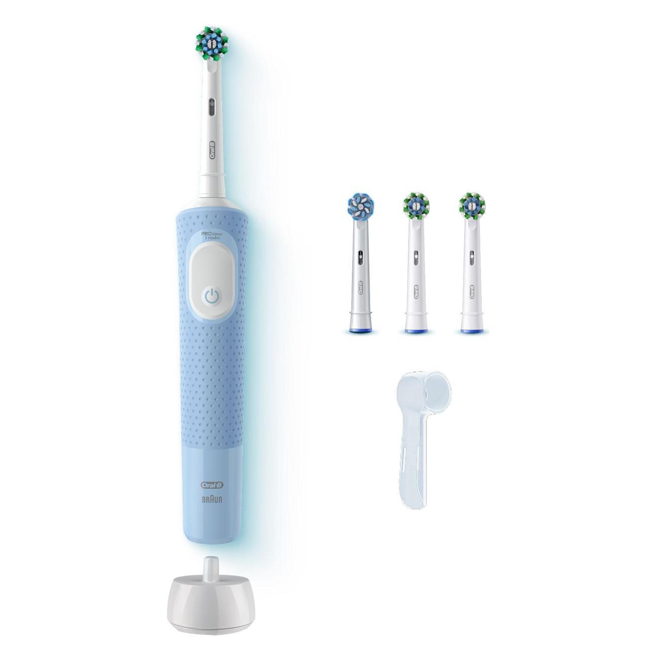 Электрическая зубная щетка Oral-B D103.423.3+Нас. EB50RX CrosAct 2шт+колп д/н