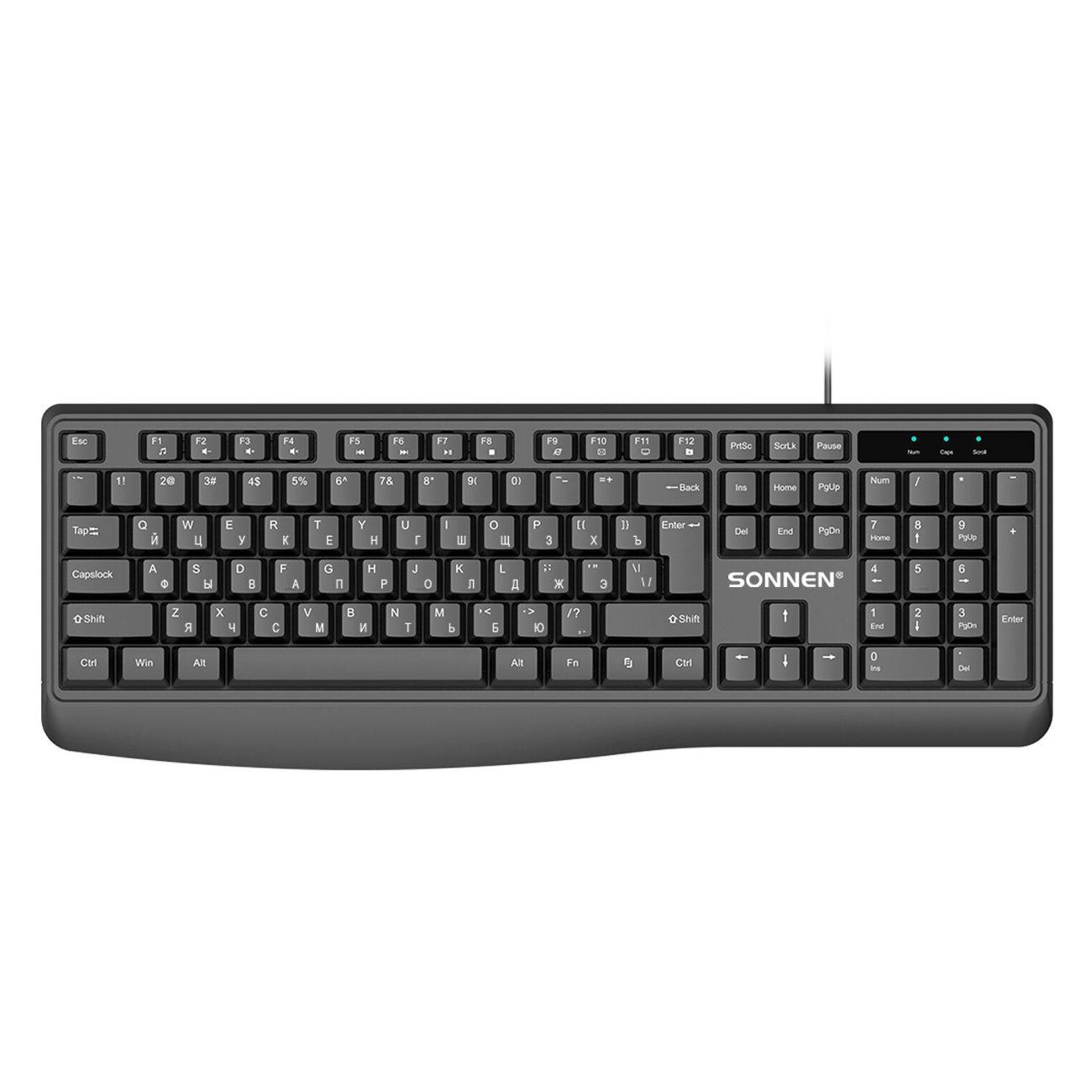 Клавиатура проводная Sonnen SN JK-205 черная