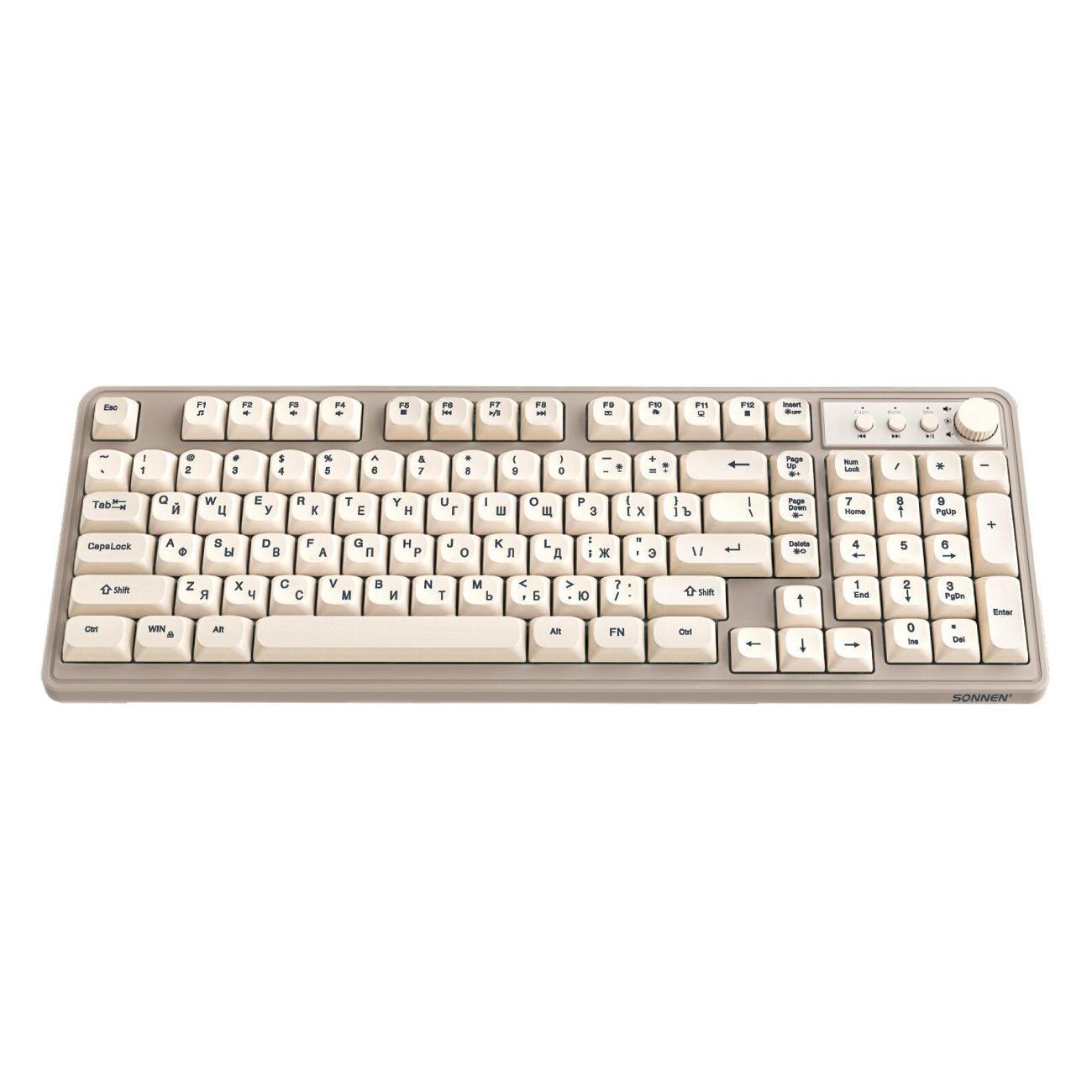 Клавиатура проводная Sonnen LED SN K620 серая