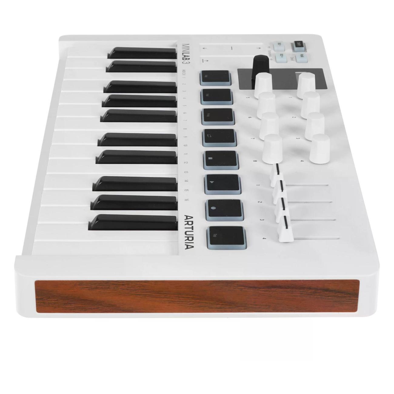 MIDI клавиатура Arturia MiniLab 3 белый