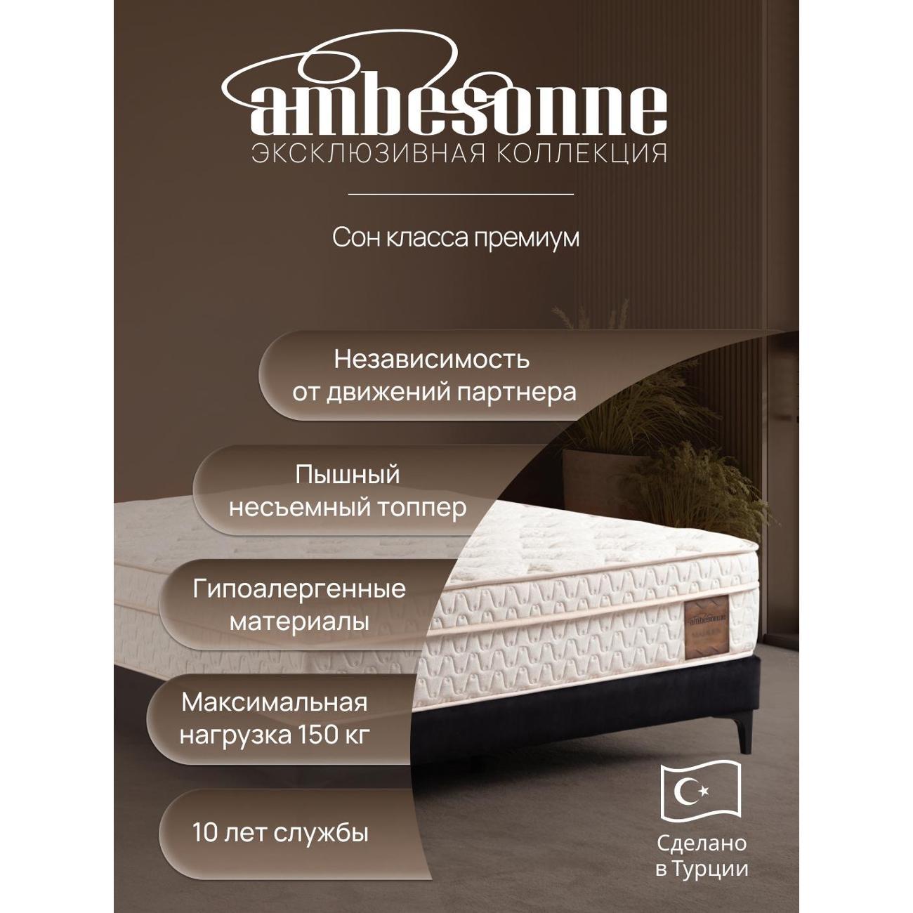 Матрас Ambesonne на кровать 180х200 Madlen независимые пружины