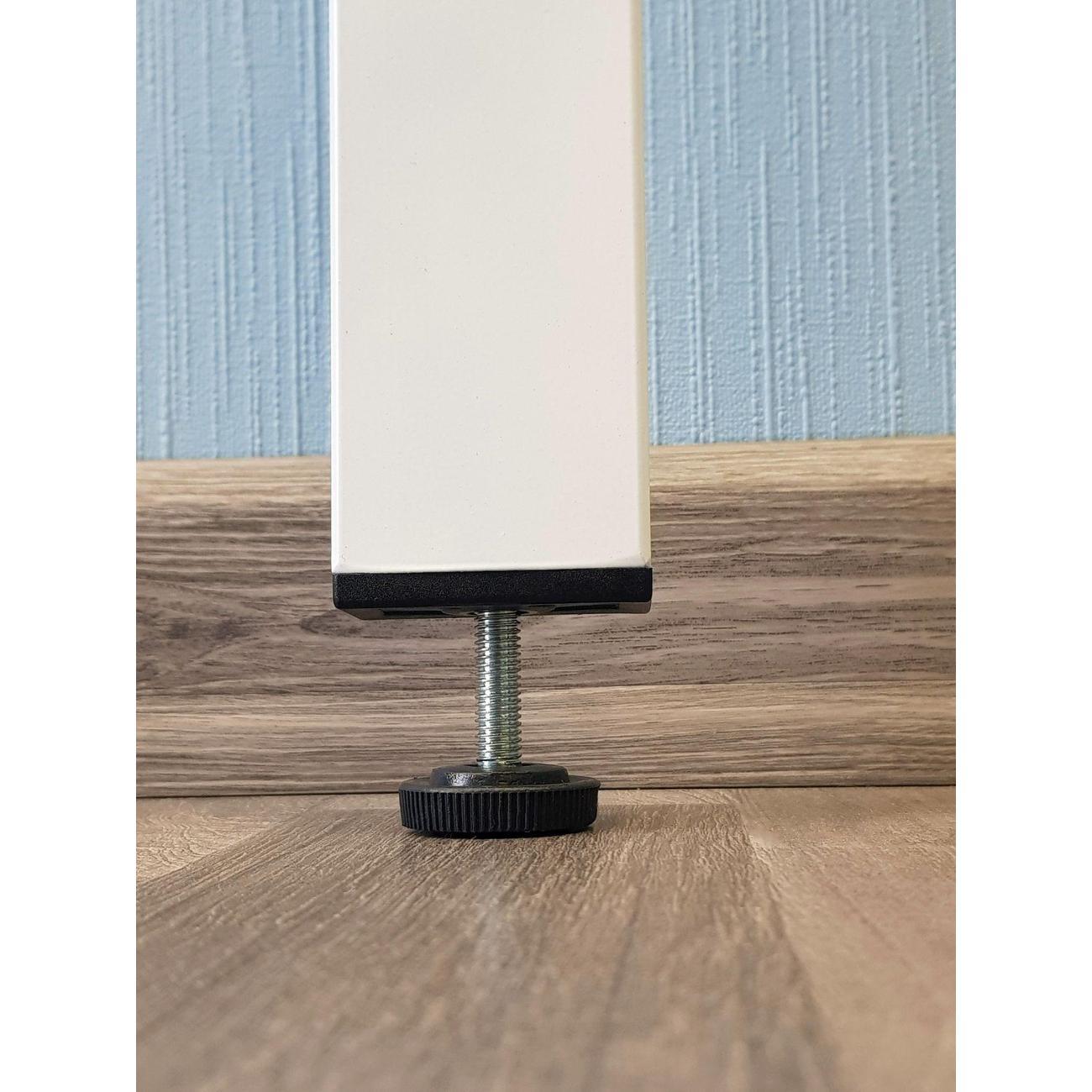 Ножка Parallax для стола одиночная 1050 40х40 белая регулируемая