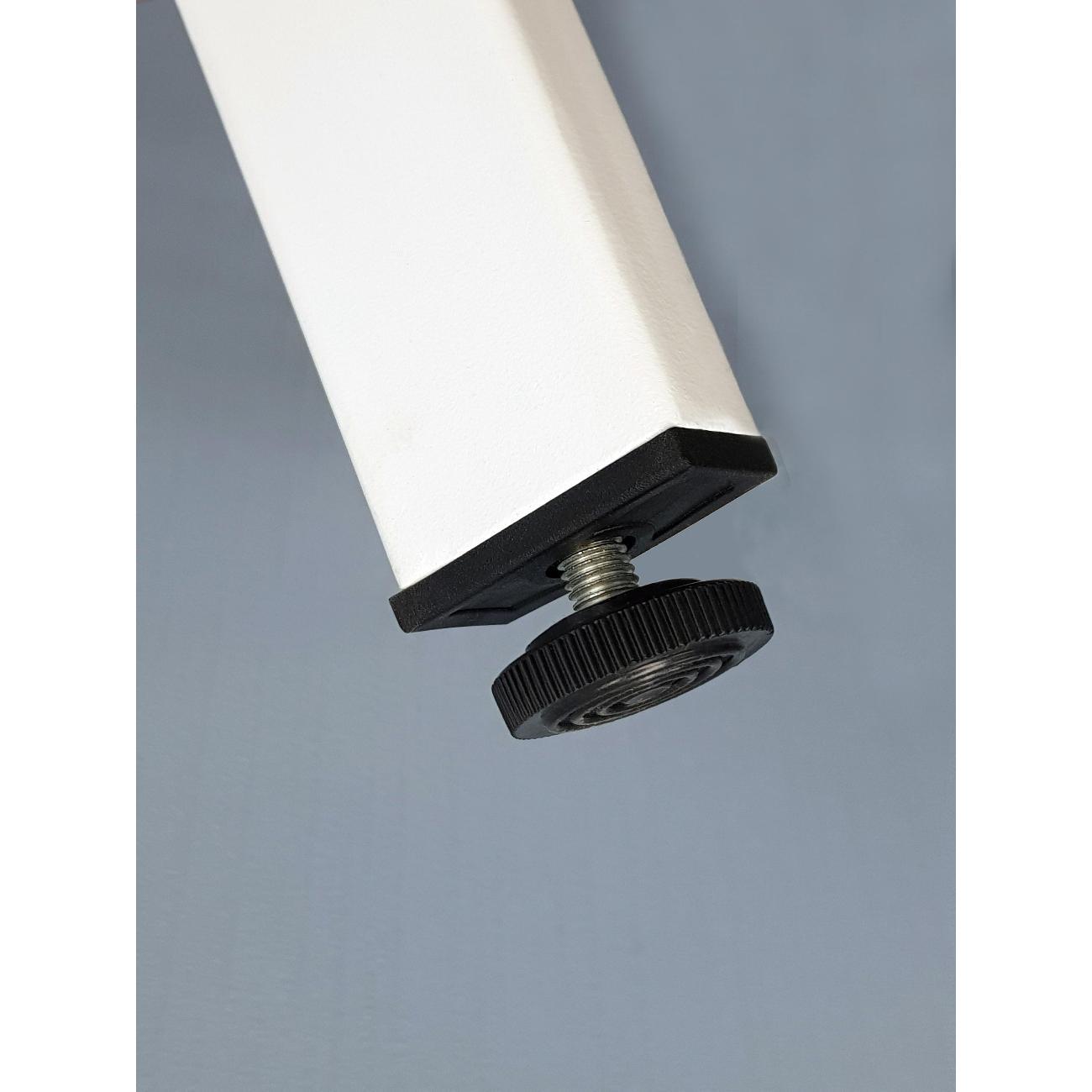 Ножка Parallax для стола одиночная 1100 40х20 белая регулируемая