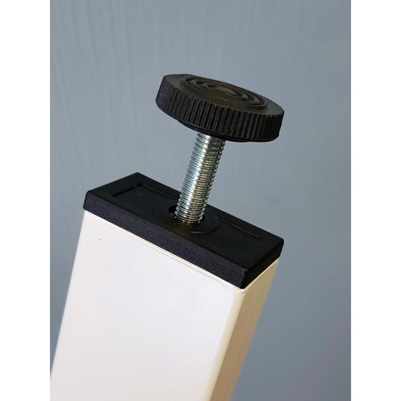 Ножка Parallax для стола одиночная 1100 40х20 белая регулируемая