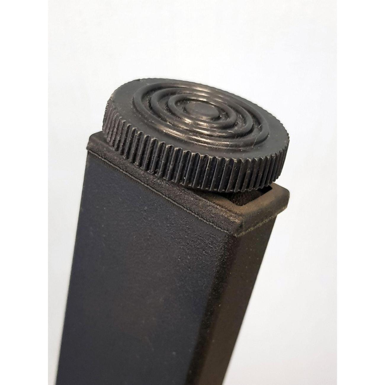 Ножка Parallax для стола одиночная 875 50х25 черная регулируемая