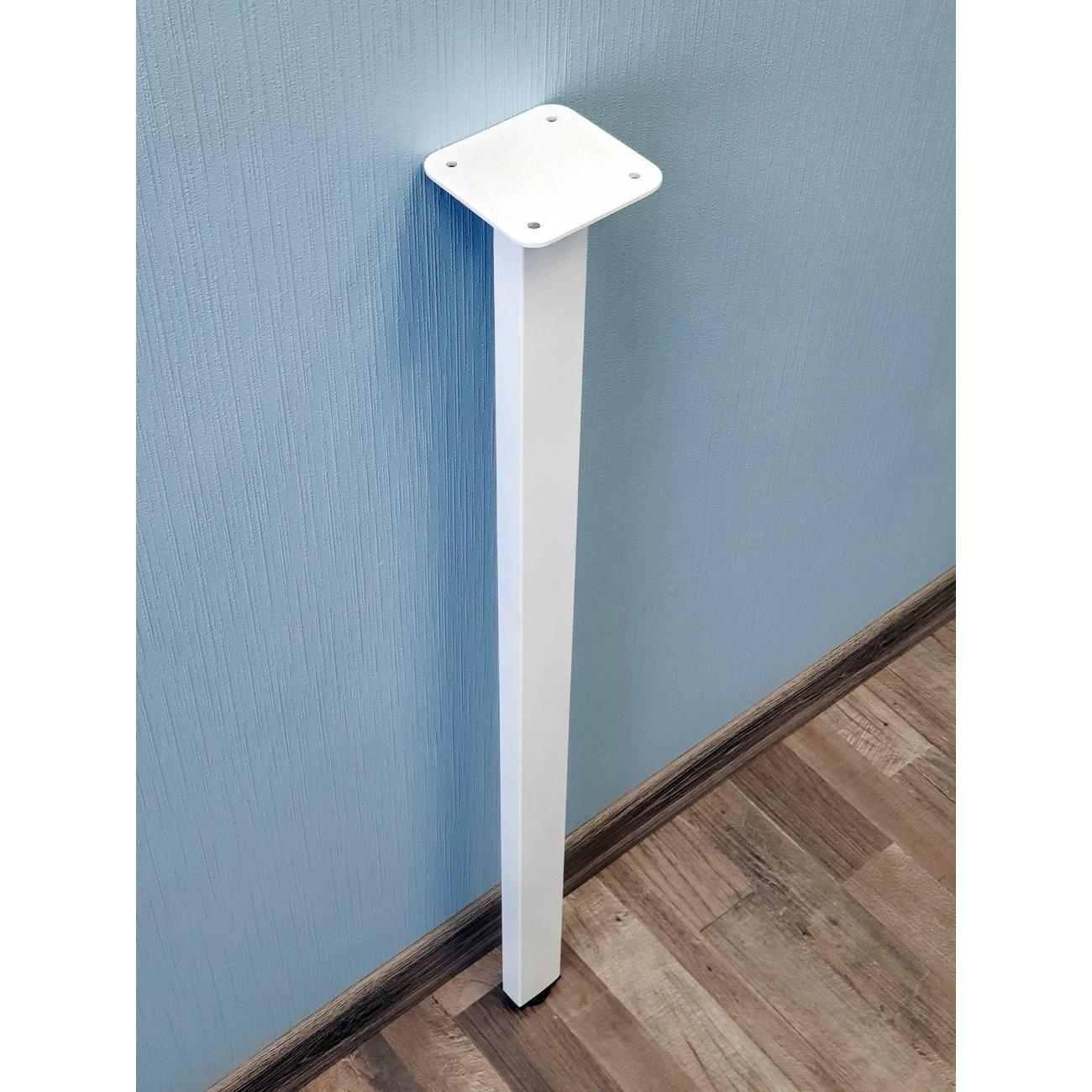 Ножка Parallax для стола одиночная 750 50х25 белая регулируемая фото