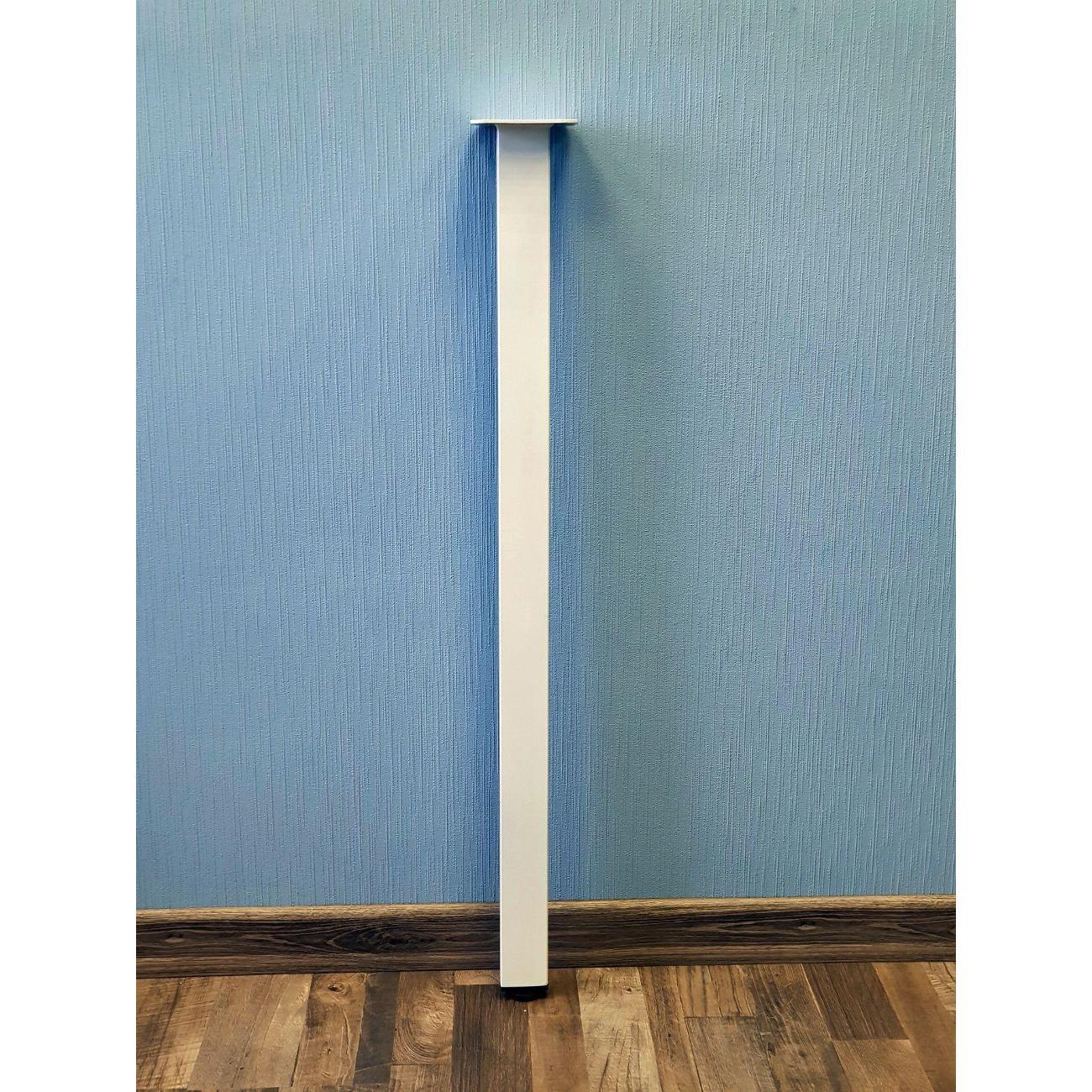 Ножка Parallax для стола одиночная 850 50х25 белая регулируемая